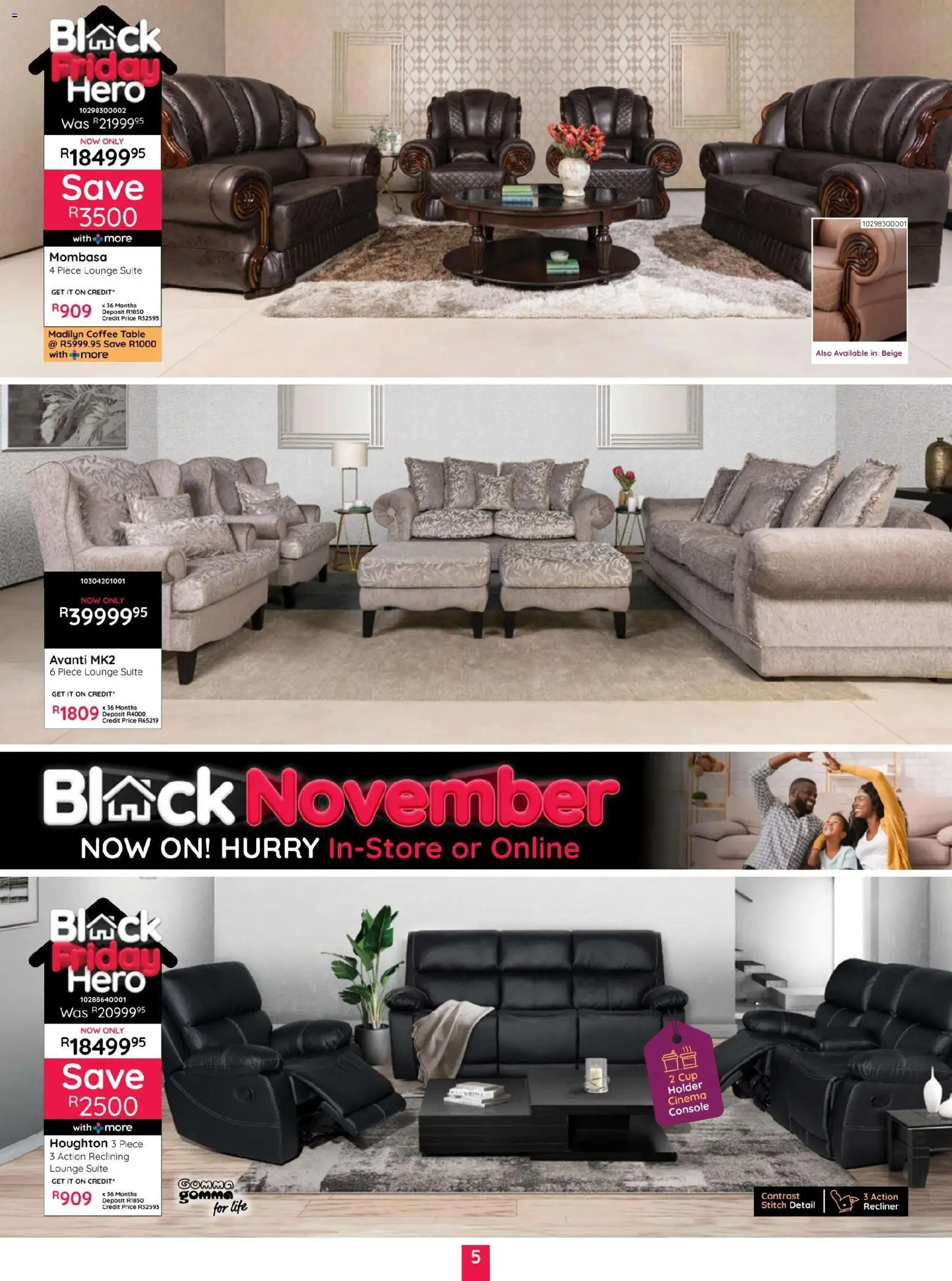 New Bradlows catalogue – valid from 10.11.2025 | Page: 5 | Products: Coffee table, Table, Lounge suite, Coffee