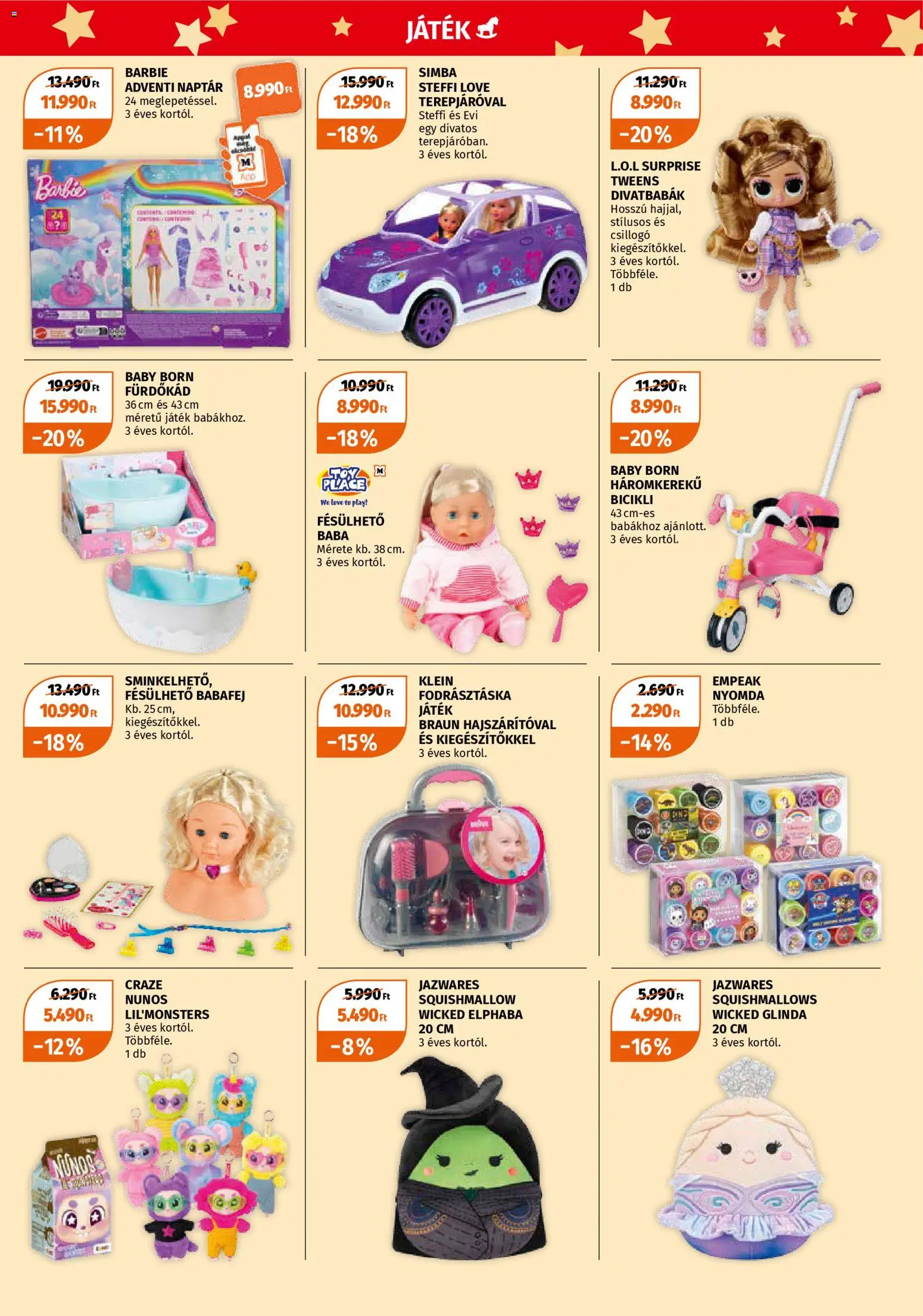 Müller akciós ujság - amely érvényes a következő dátumtól: 10.11.2025 | Oldal: 3 | Termékek: Játék, Fürdőkád, Bicikli