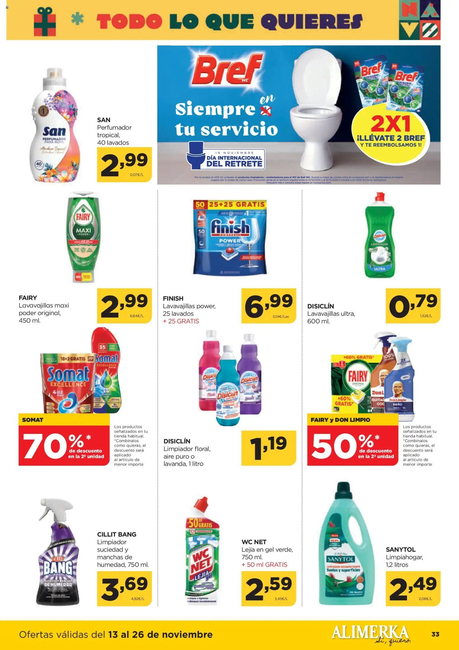 Alimerka folleto Asturias │ válido desde el 13.11.2025 | Página: 35 | Productos: Té, Lavavajillas, Retrete