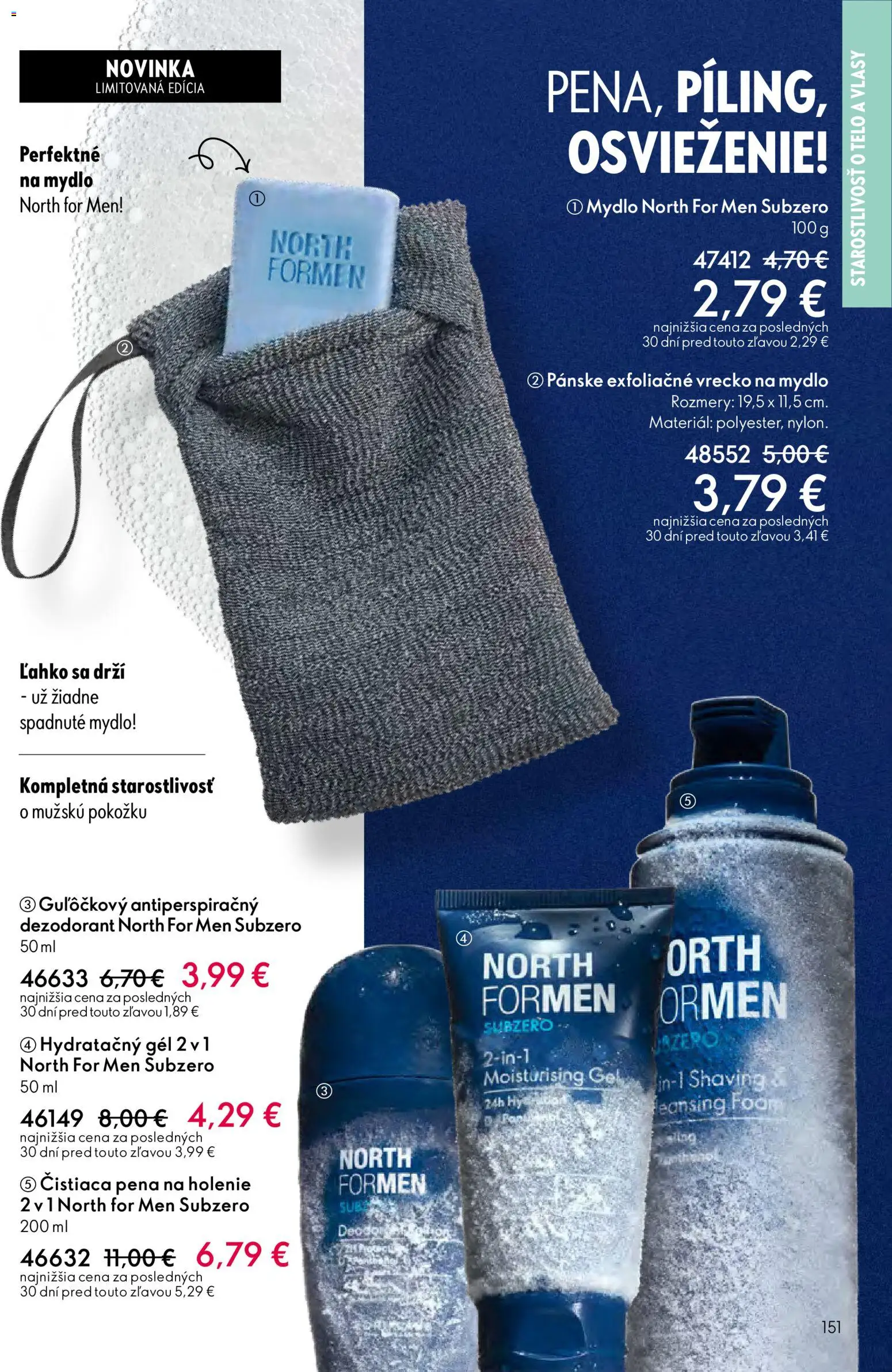 Nové Oriflame akcie – leták je platný od 11.02.2026 | Strana: 151 | Produkty: Pena na holenie, Mydlo, Dezodorant