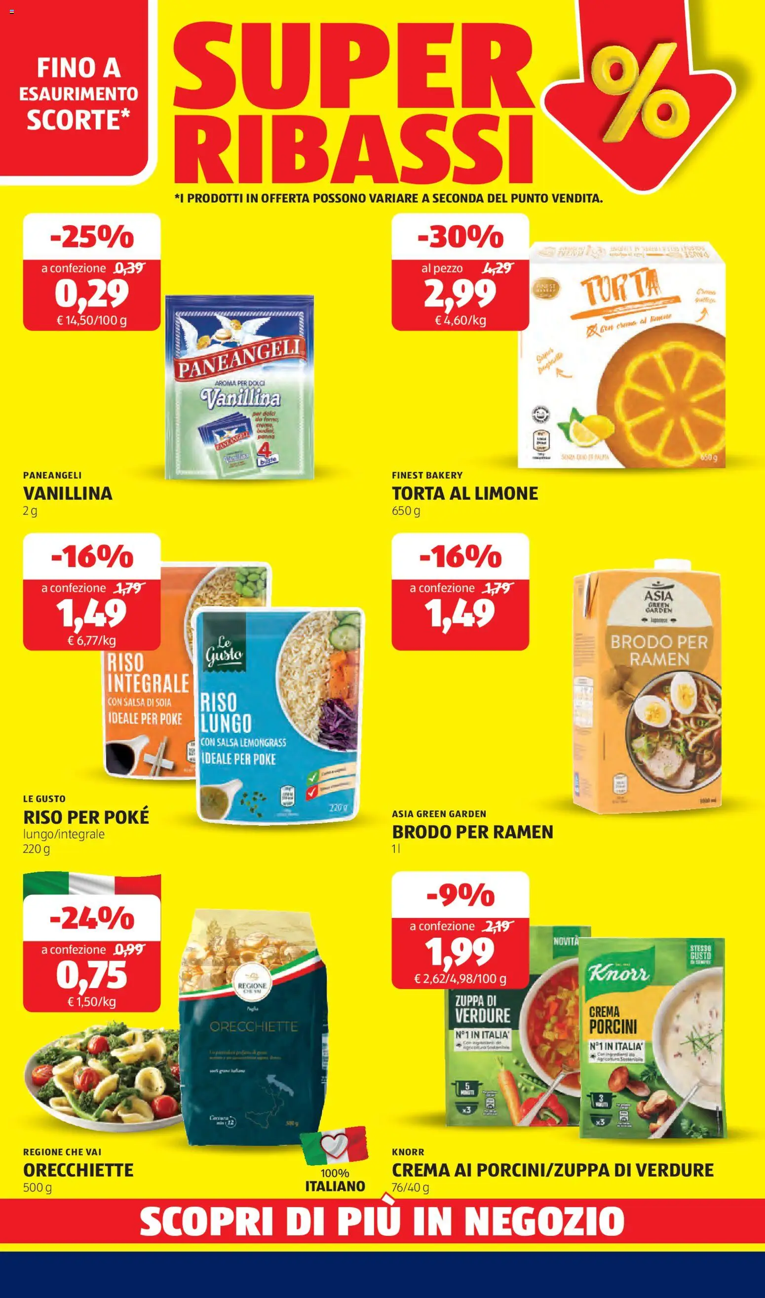 Volantino Aldi del 09.02.2026 | Pagina: 29 | Prodotti: Crema, Riso, Limone, Pasta