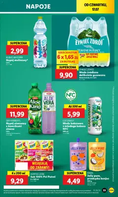Lidl Gazetka od 17.07.2025 | Strona: 41 | Produkty: Mango, Napój aloesowy, Napoje, Sok