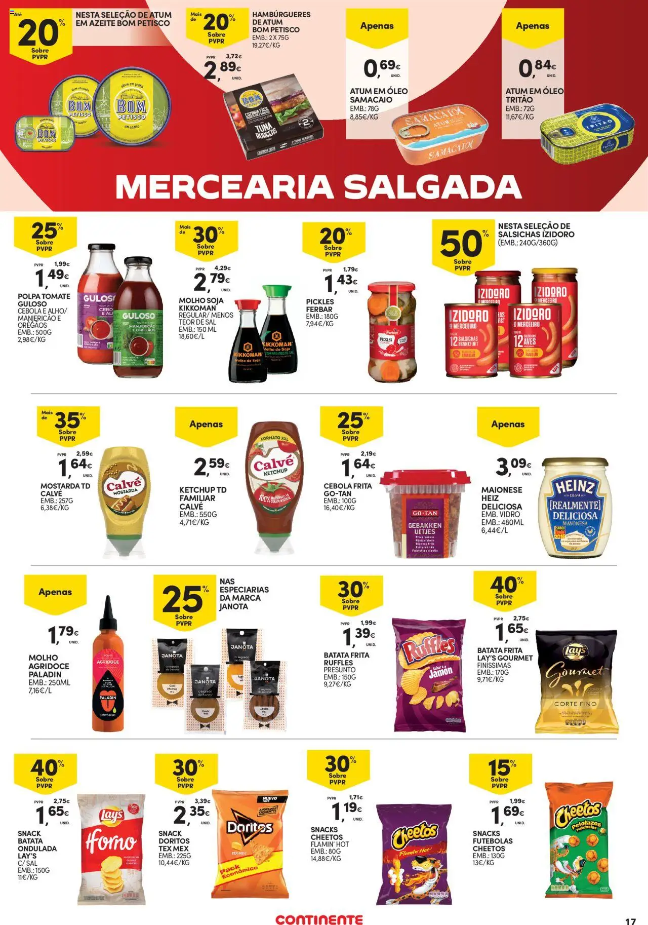 Continente - Açores: Como é bom saborear o verão │ válido de 07.08.2025 | Página: 17 | Produtos: Orégãos, Molho agridoce, Óleo, Ketchup