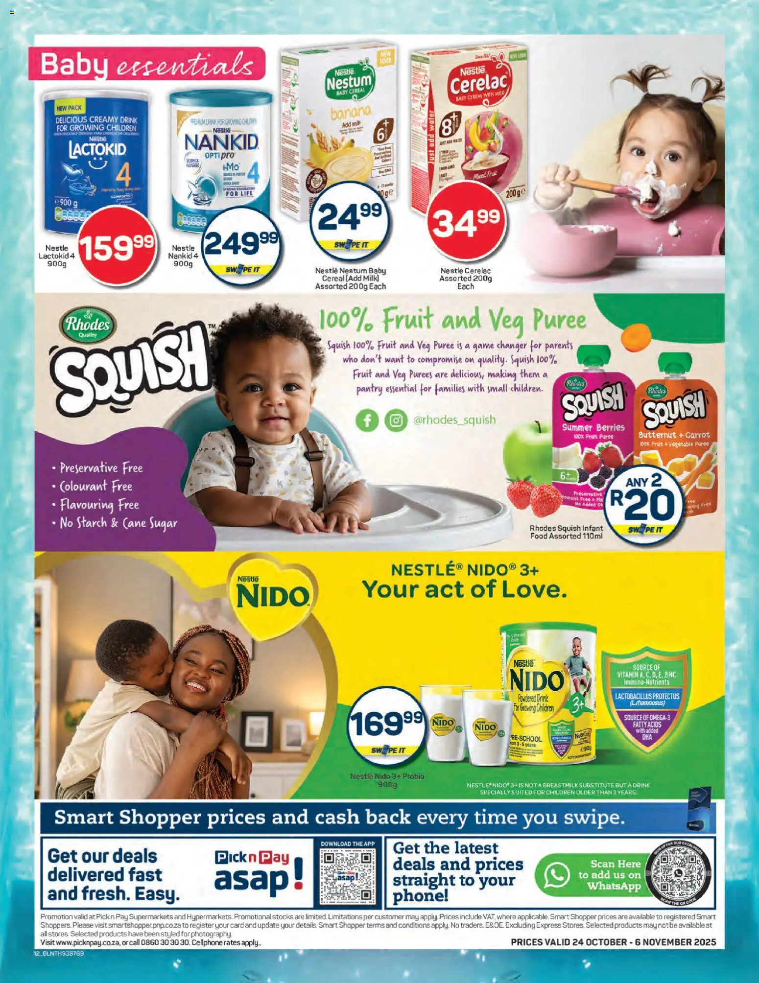 New Pick n Pay catalogue – valid from 24.10.2025 | Page: 12 | Products: Foundation, Preservative, Water, Fruit