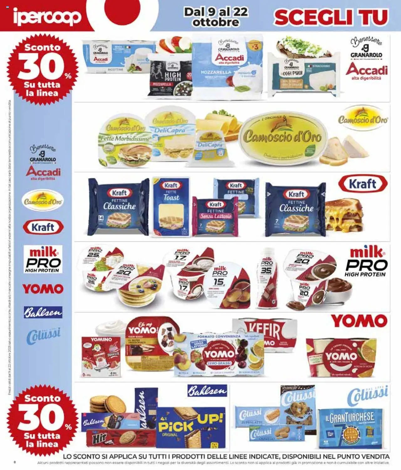 Volantino Ipercoop del 09.10.2025 | Pagina: 8 | Prodotti: Mozzarella