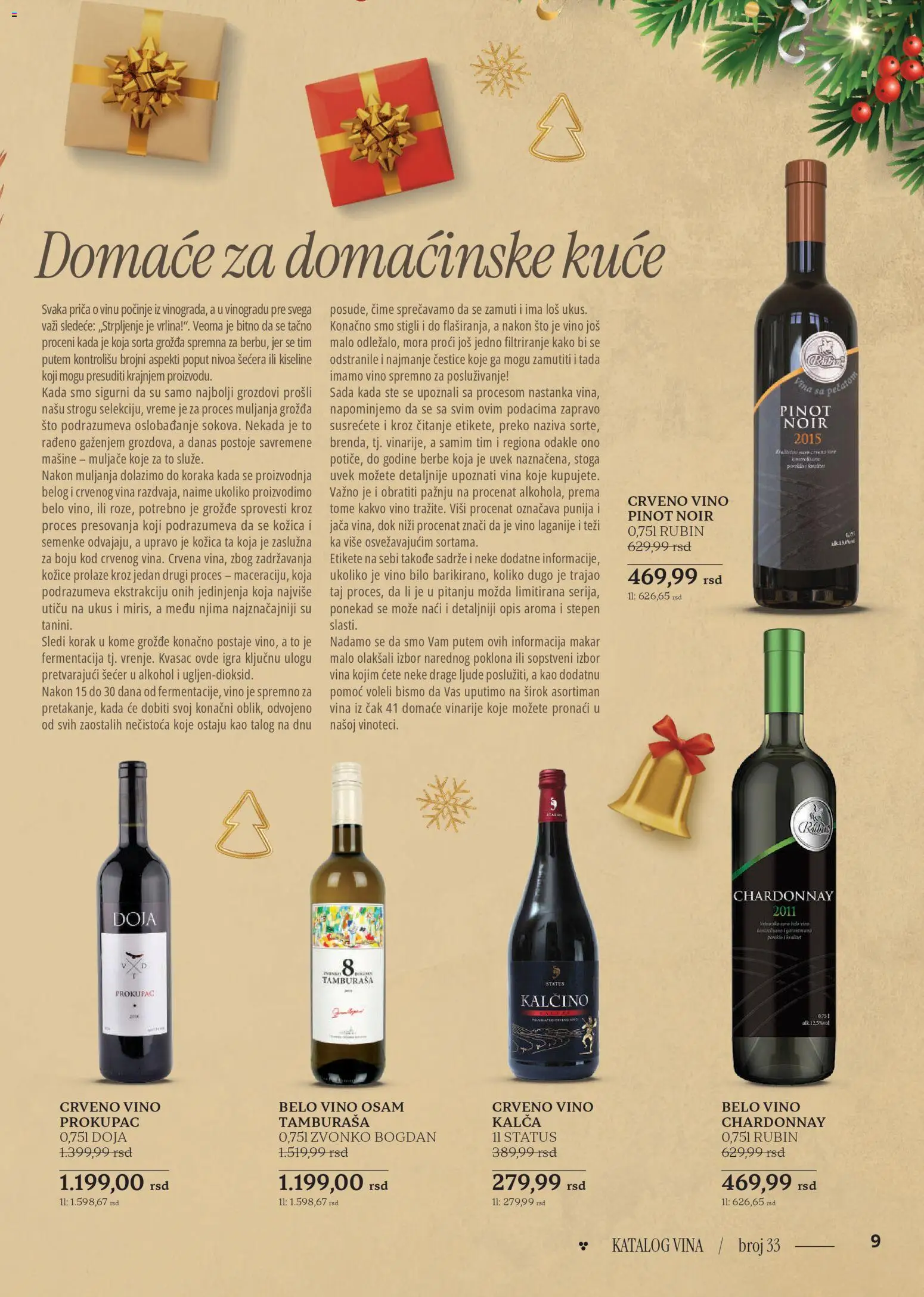 Idea katalog - važi od 18.12.2025 | Strana: 9 | Proizvode: Kvasac, Šećer, Alkohol, Vino