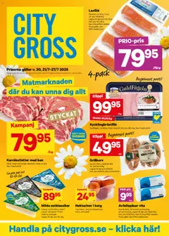 City Gross - erbjudanden - Förhandsvisning av reklamblad från butik City Gross aktuell från 21.07.2025