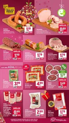 Wasgau Prospekt 	 ab 15.12.2025 gültig | Seite: 3 | Produkte: Äpfel, Champignons, Salami, Rindfleisch
