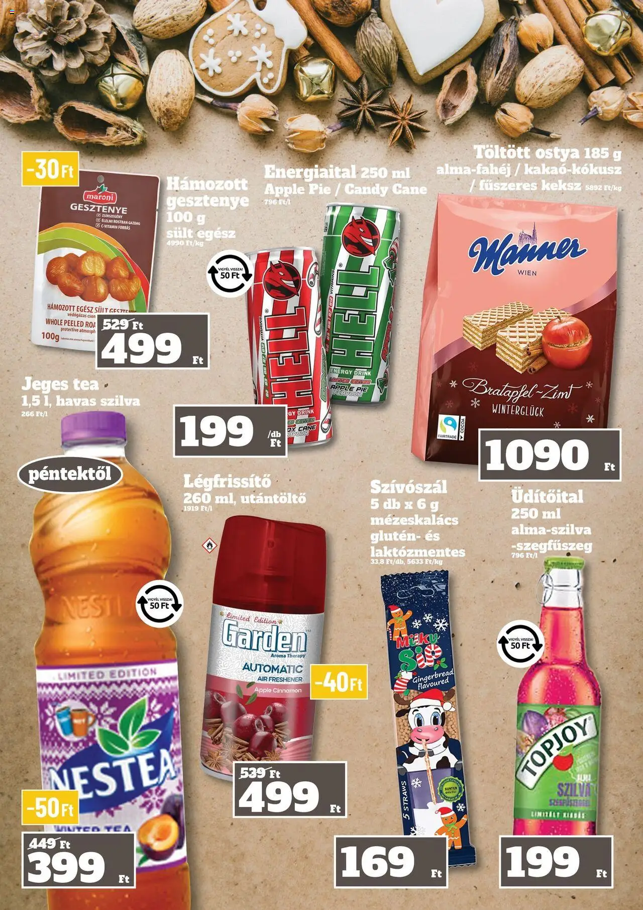 Family Diszkont akciós ujság - amely érvényes a következő dátumtól: 09.10.2025 | Oldal: 9 | Termékek: Energiaital, Légfrissítő, Tea, Keksz