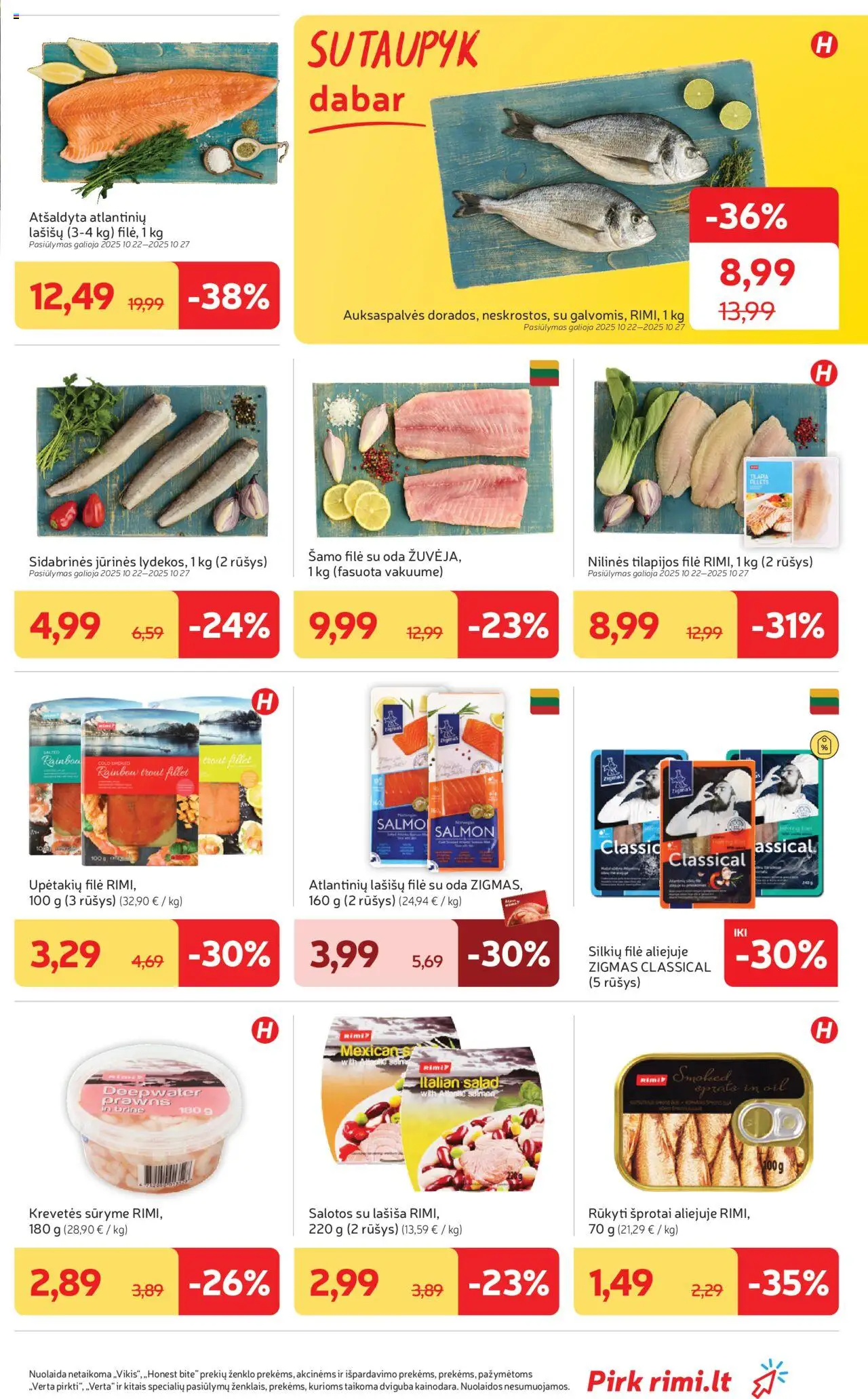 Rimi akcijos nuo 21.10.2025 | Puslapis: 5 | Prekių: Salotos