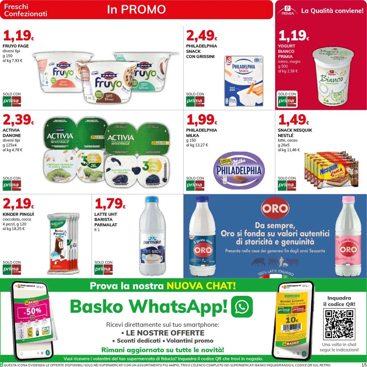 Volantino Basko del 30.09.2025 | Pagina: 15 | Prodotti: Yogurt, Cereali, Kiwi, Cocco