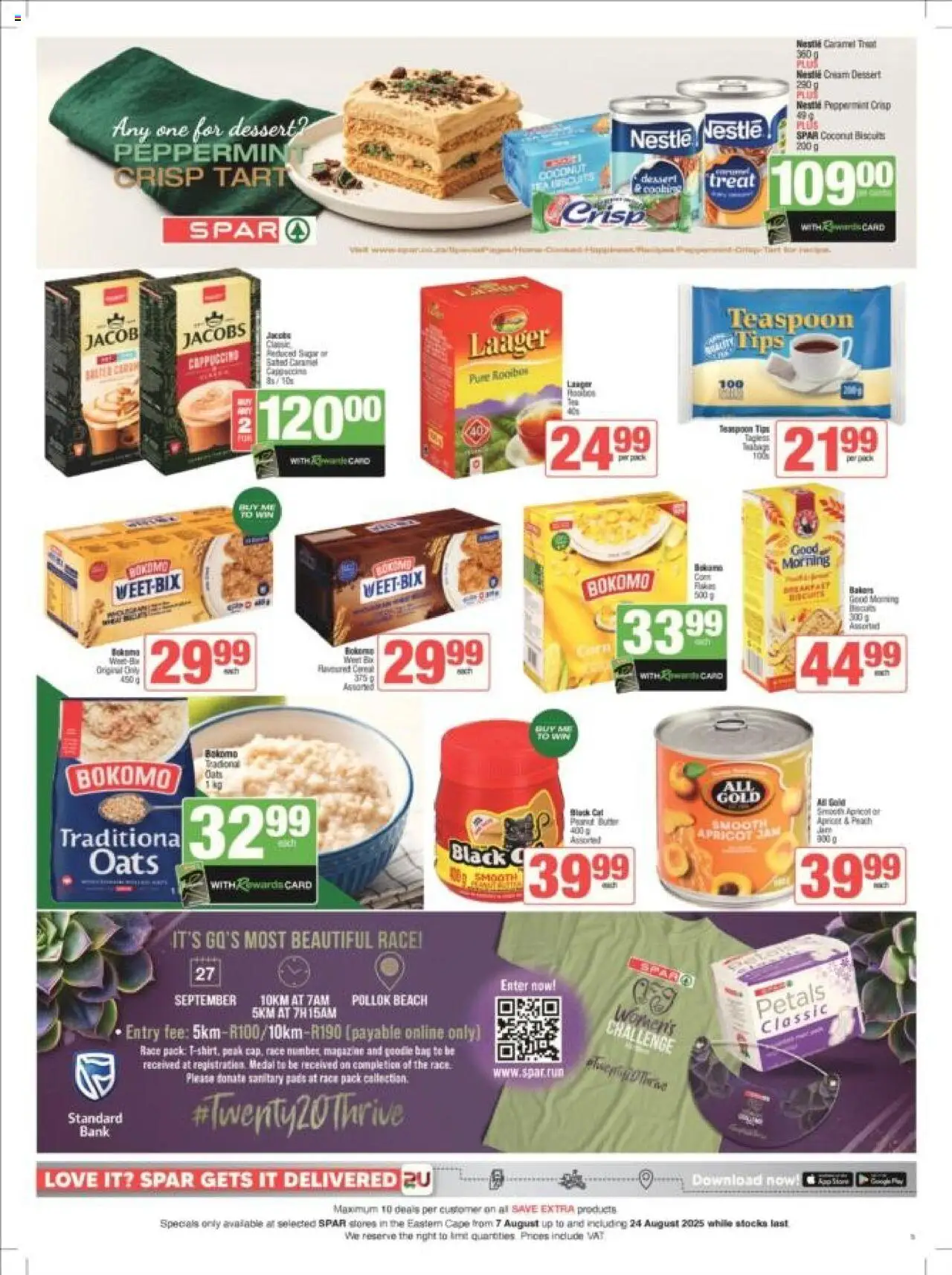 Spar - Eastern Cape - Weekly Specials │ valid from 07.08.2025 | Page: 5 | Products: Bag, Oats, Biscuits, Peach