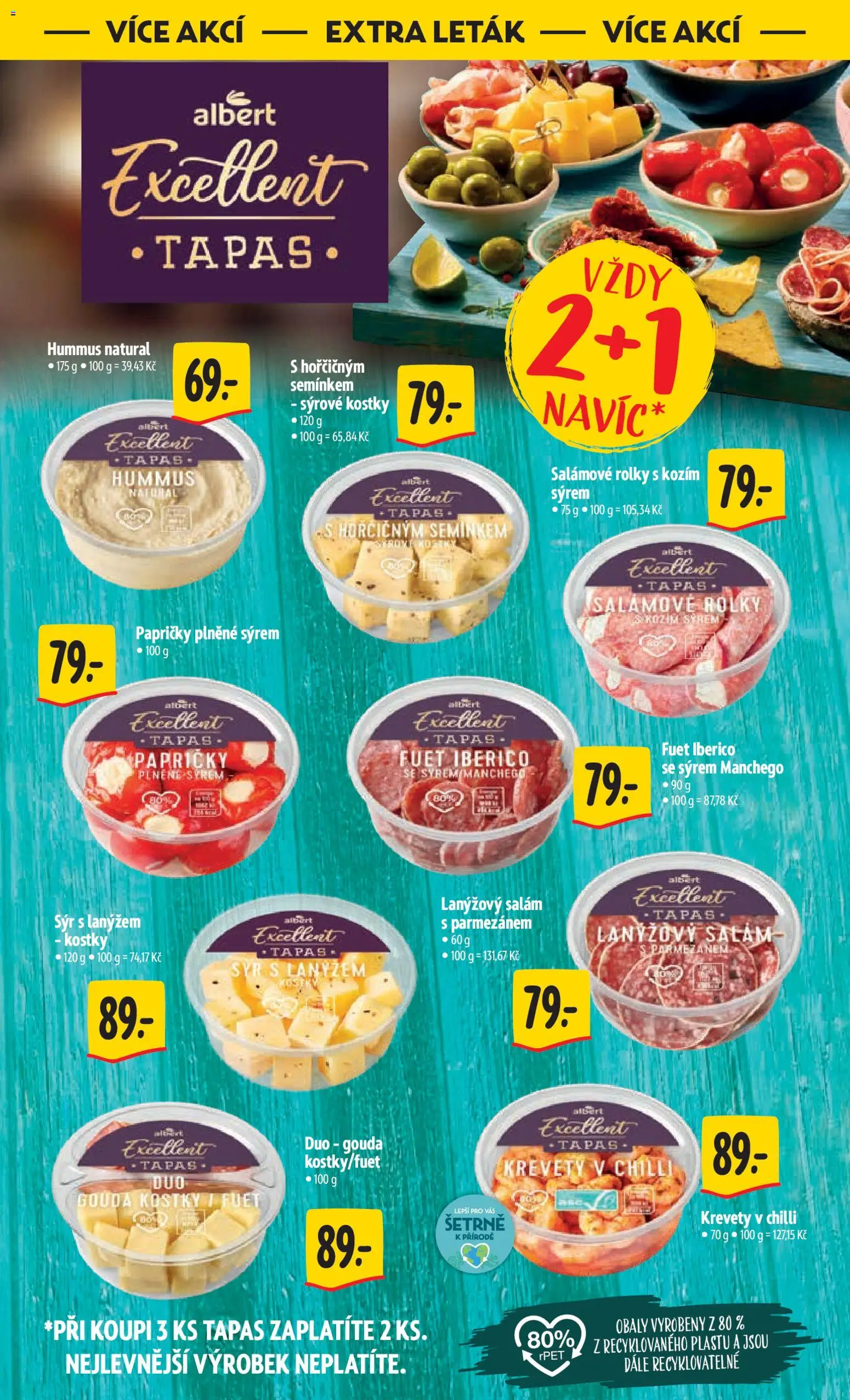 Albert leták - Hypermarket od 28.01.2026 | Strana: 40 | Produkty: Hummus, Tapas, Gouda, Krevety