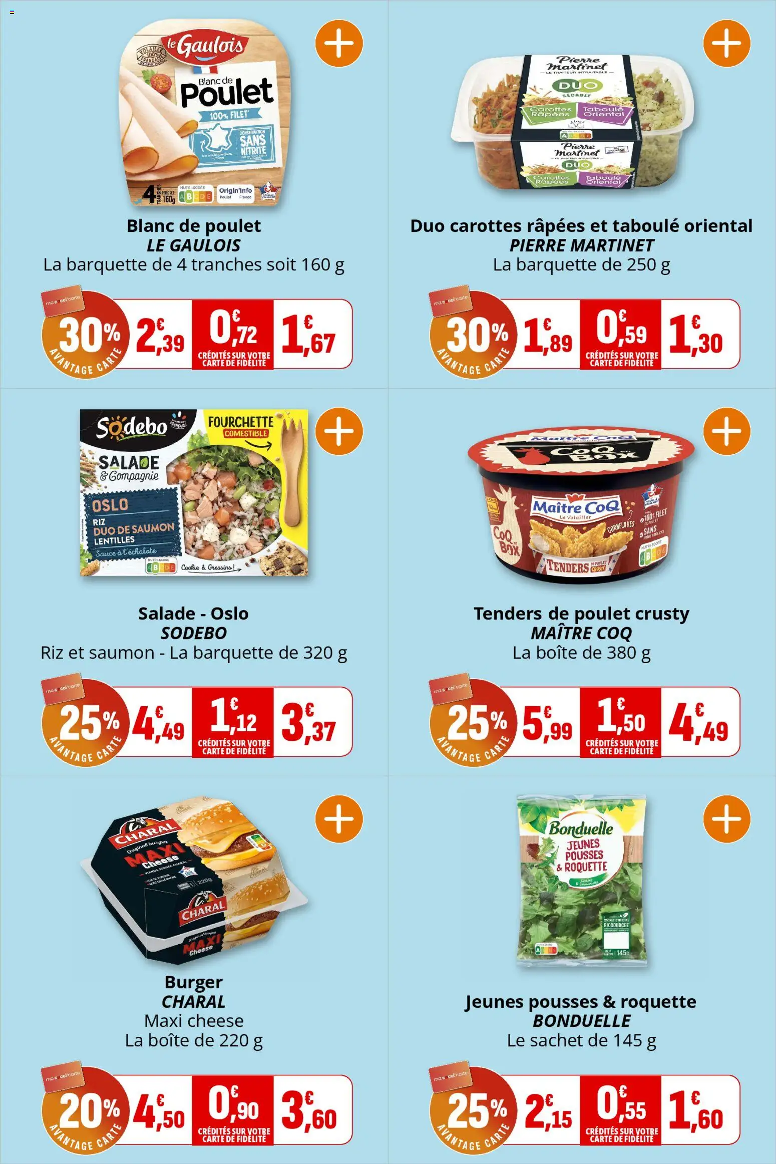 {H1} | Page: 7 | Produits: Salade, Roquette, Riz, Saumon