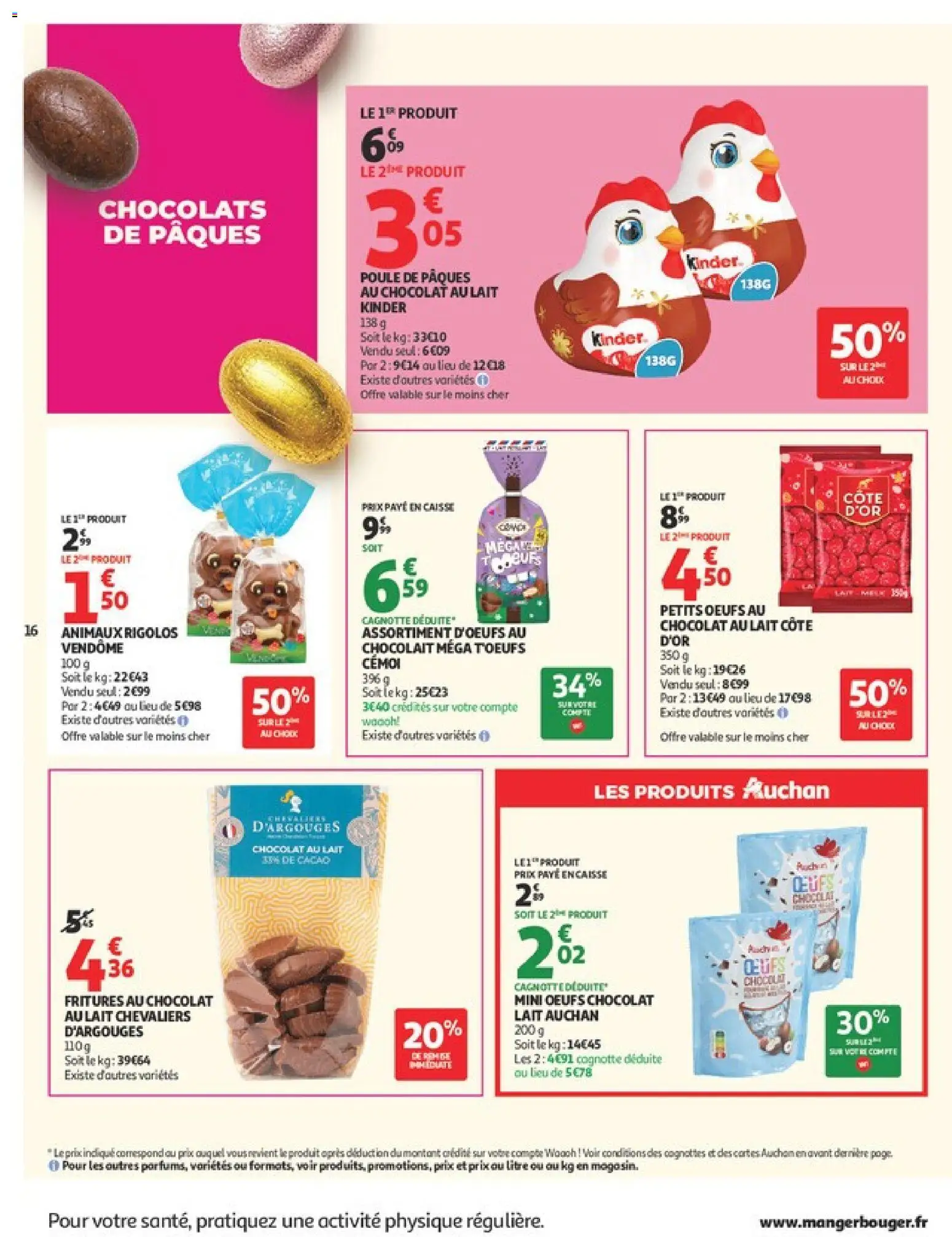 {H1} | Page: 16 | Produits: Lait, Œufs, Chocolat