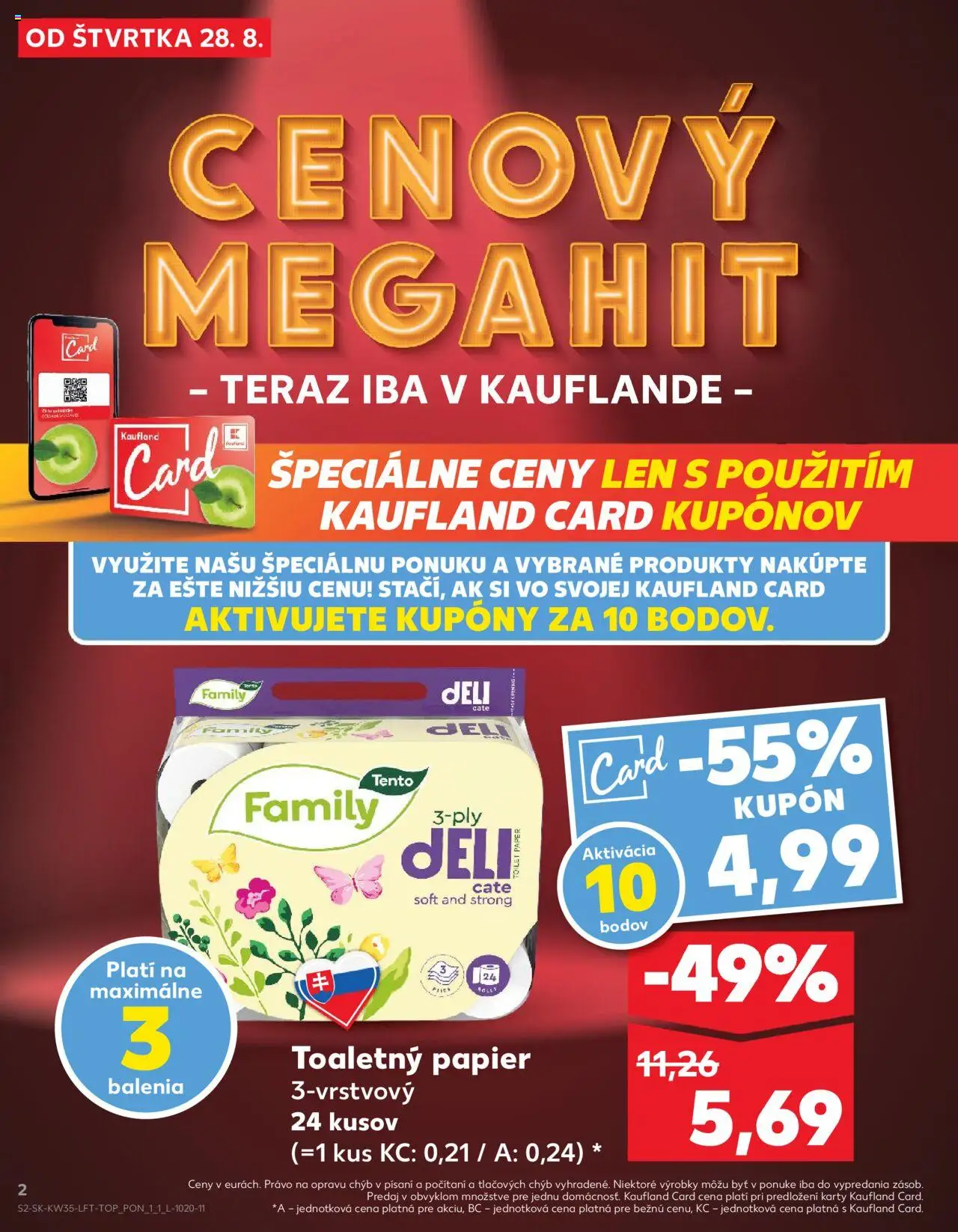 Kaufland SK akciós ujság - amely érvényes a következő dátumtól: 28.08.2025 | Oldal: 2