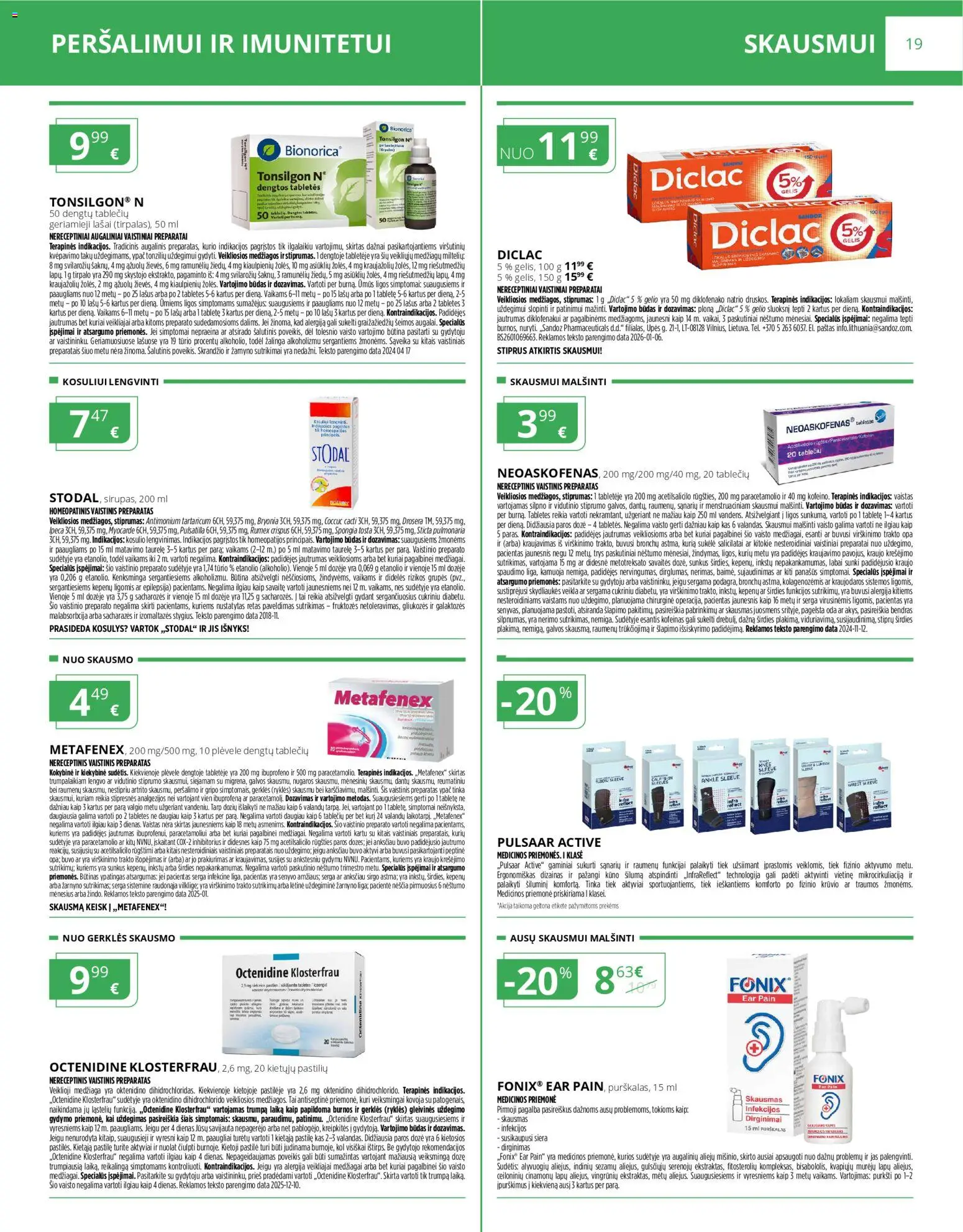 Norfa vaistinė akcijos nuo 01.02.2026 | Puslapis: 19 | Prekių: Bendras