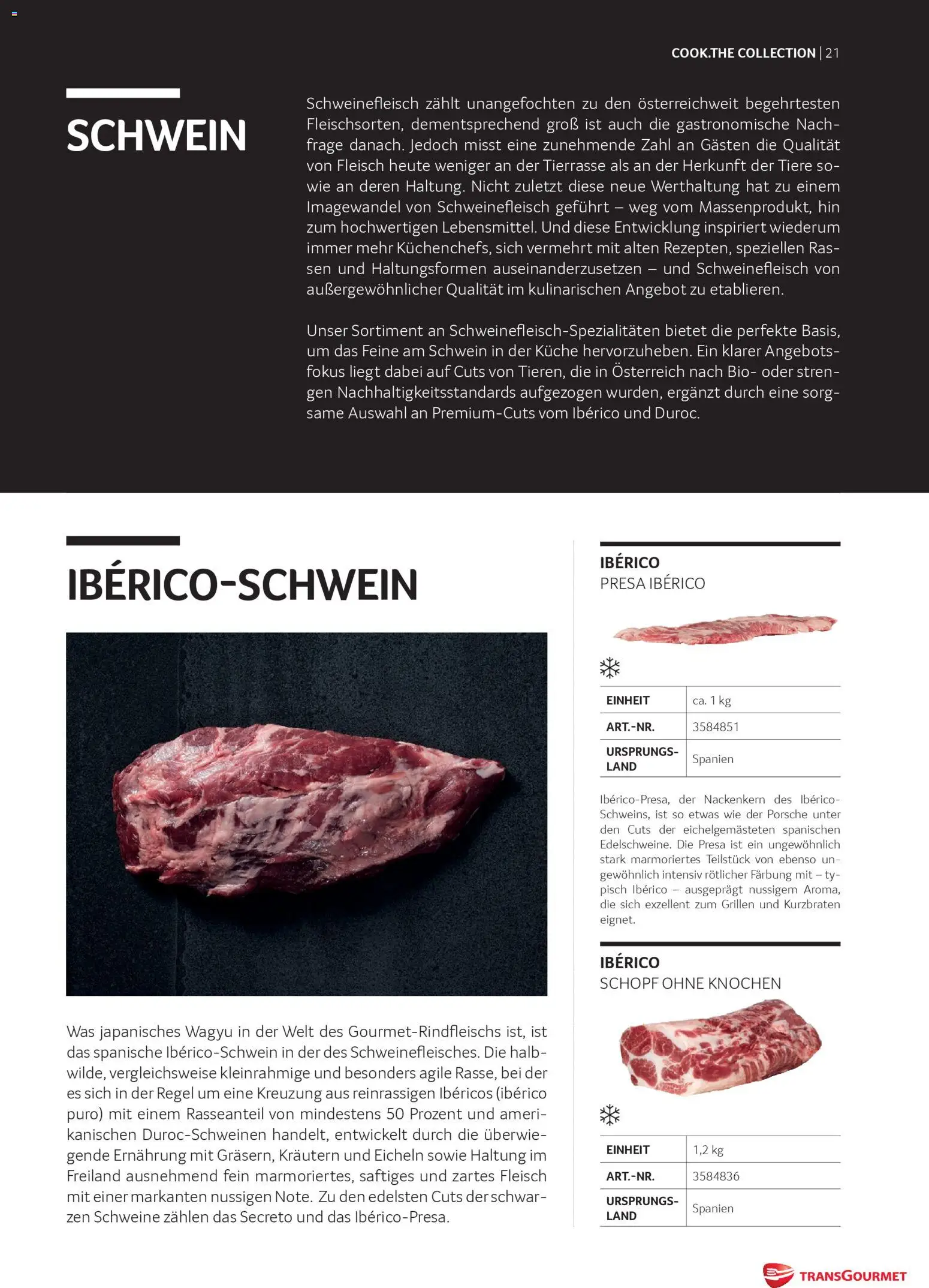 Transgourmet Cook Look-Book gültig ab 08.04.2026 | Seite: 21 | Produkte: Schweinefleisch