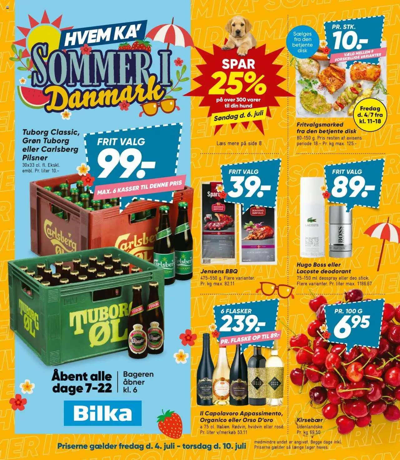 Bilka Tilbudsavis gyldig fra 04.07.2025 | Side: 1 | Produkter: Deodorant, Kirsebær, Disk
