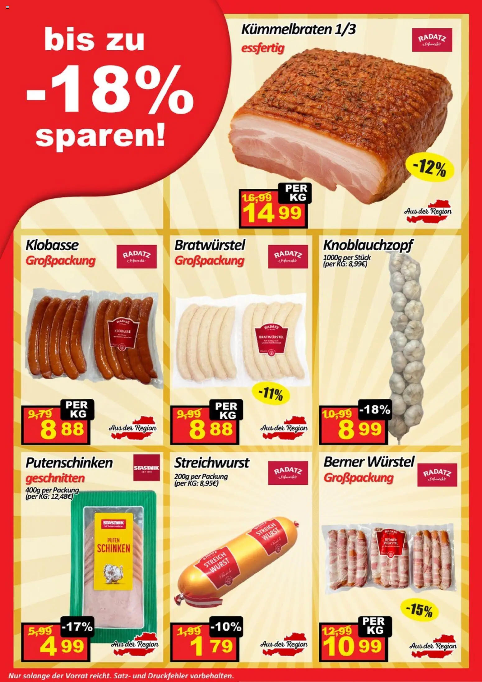 Wurstico Abholmarkt Flugblatt gültig ab 26.03.2026 | Seite: 6 | Produkte: Wurst, Schinken