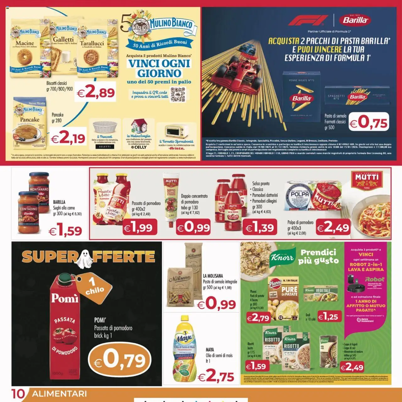 Volantino MerSi Supermercati del 22.10.2025 | Pagina: 10 | Prodotti: Fornetto, Biscotti, Ceci, Pomodoro