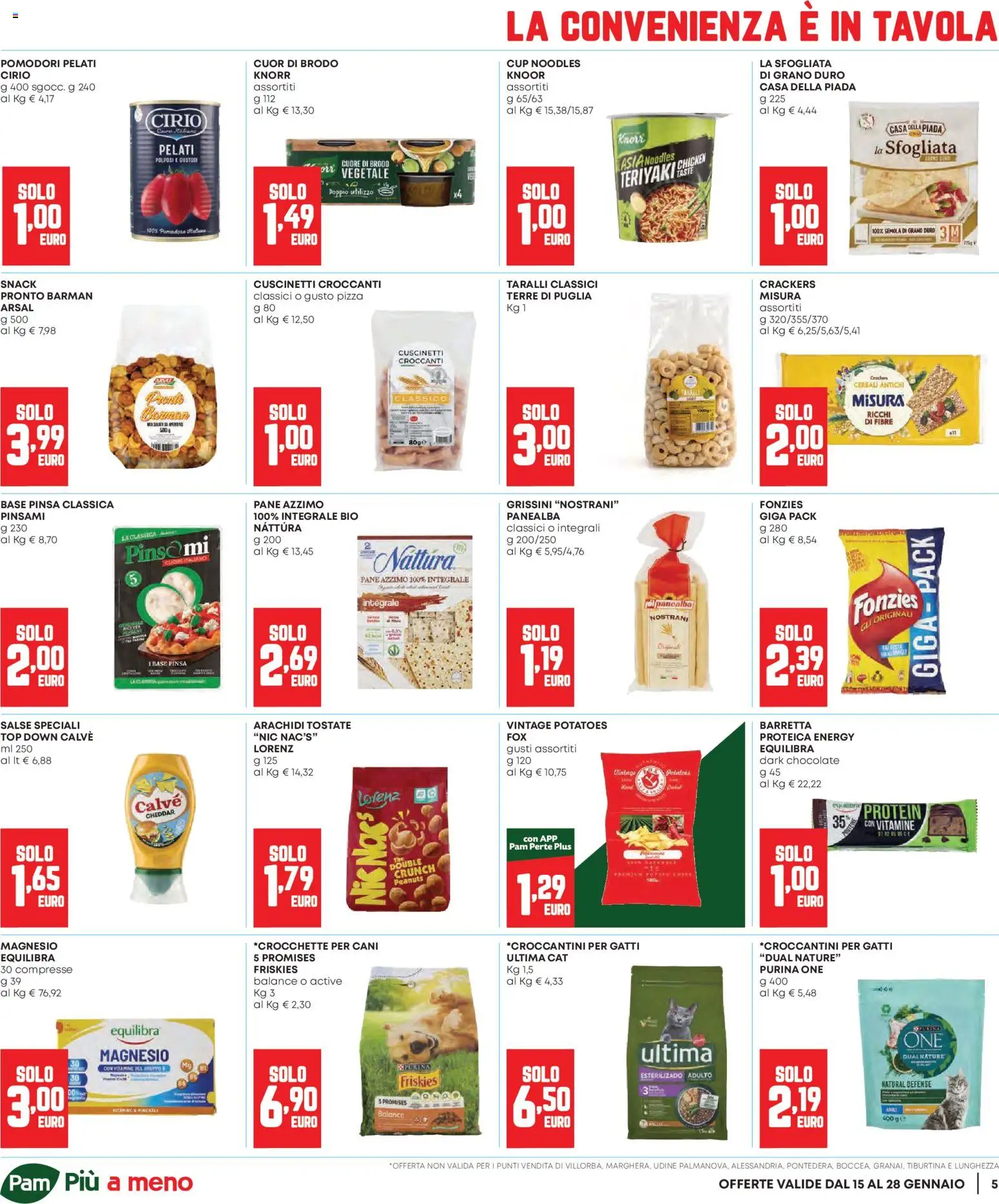 Volantino Panorama del 15.01.2026 | Pagina: 5 | Prodotti: Cereali, Pomodori, Crackers, Grissini