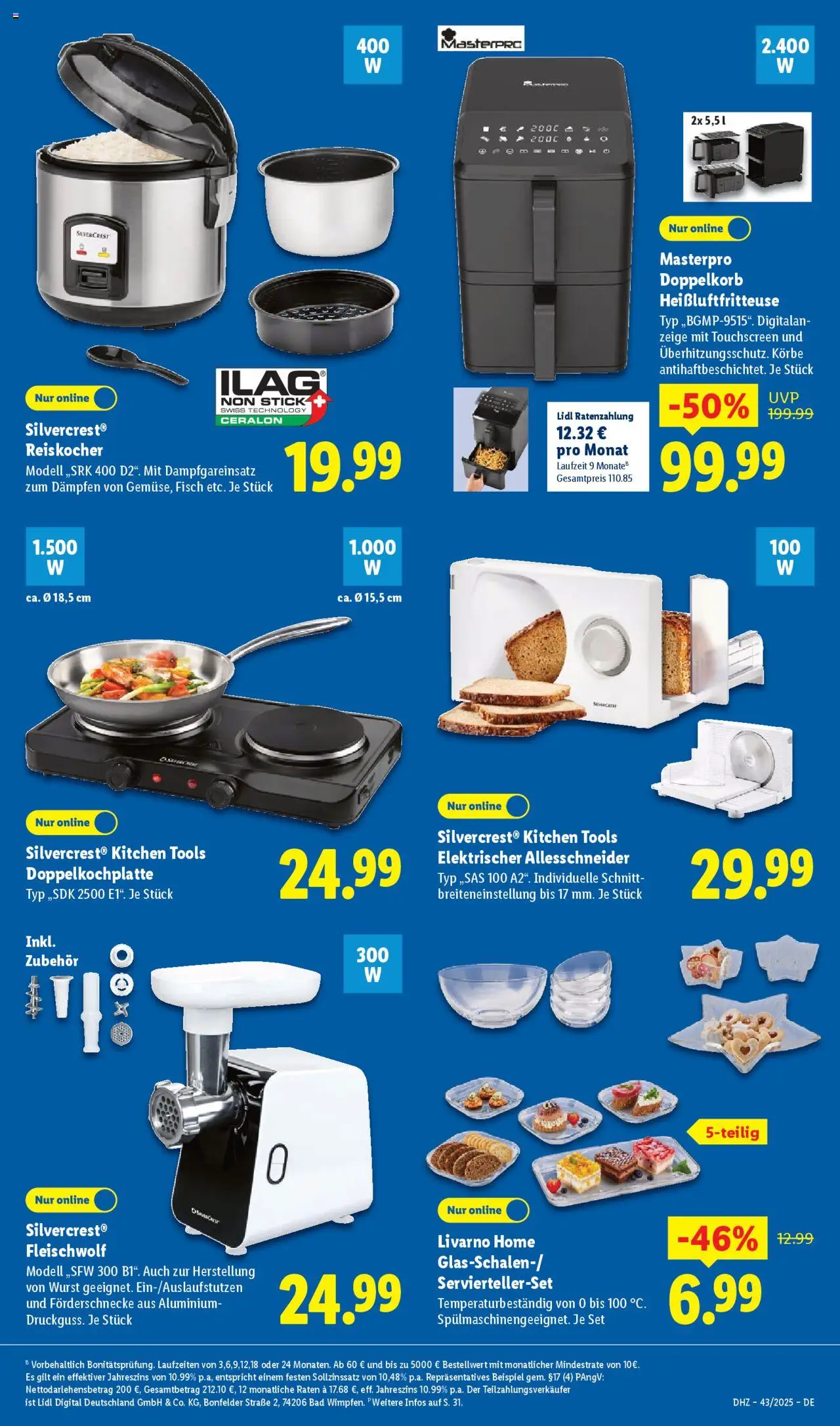 Lidl Prospekt Kornwestheim – gültig ab 20.10.2025 | Seite: 41 | Produkte: Bad, Fisch, Wurst, Heißluftfritteuse