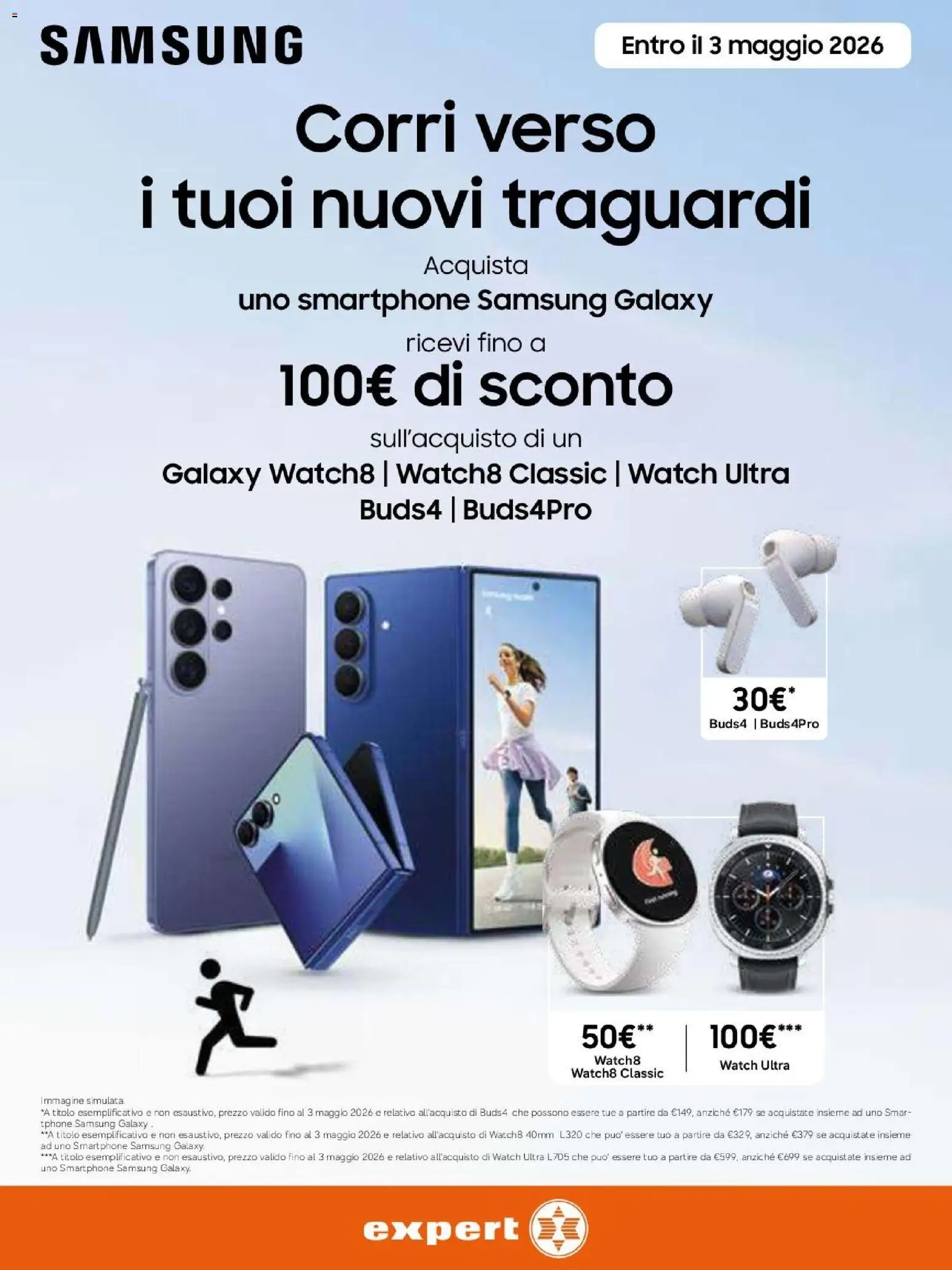 Volantino Expert del 09.04.2026 | Pagina: 6 | Prodotti: Smartphone samsung, Samsung Galaxy, Smartphone, Samsung