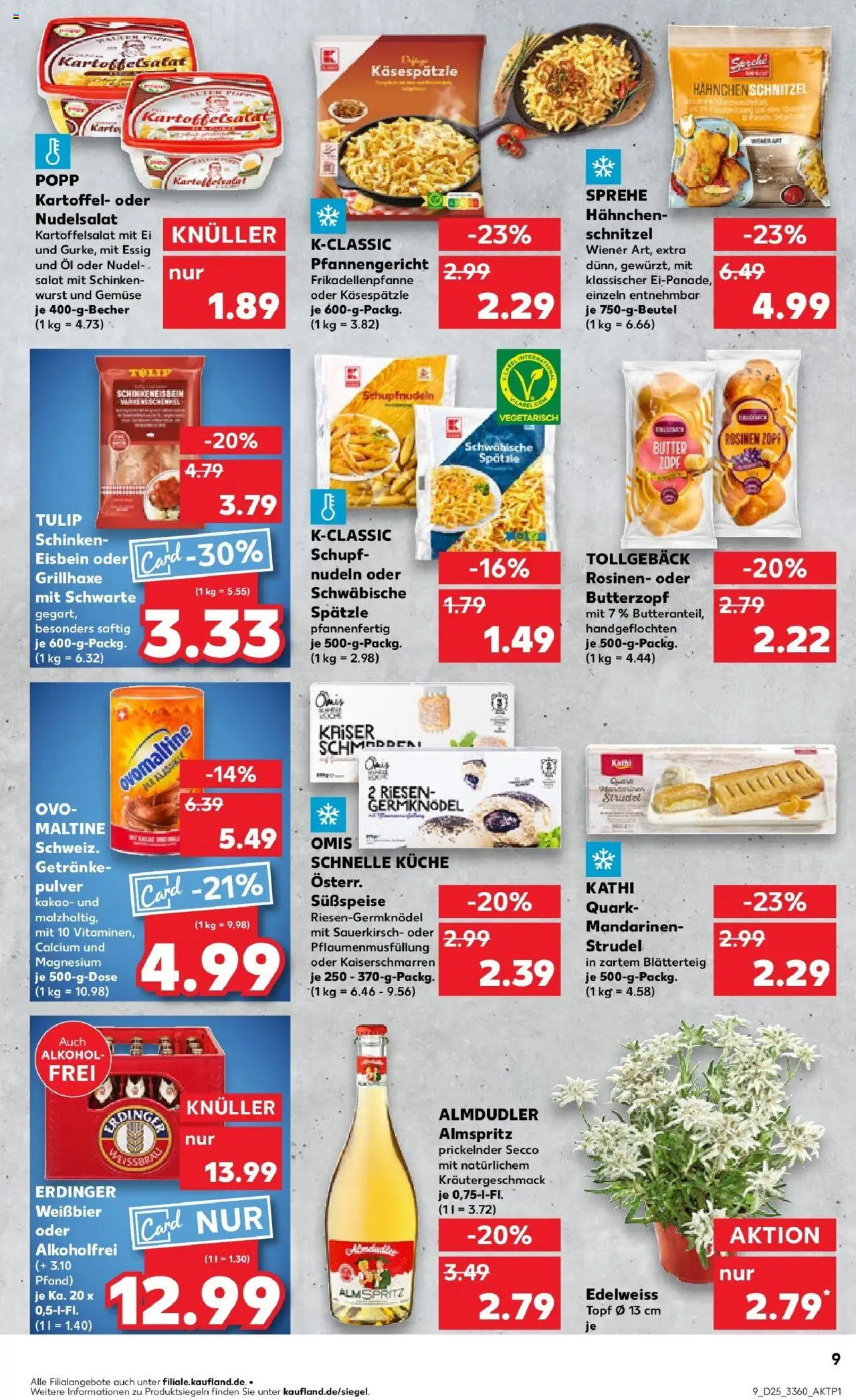 Kaufland prospekt Schwerin	 - gültig ab dem 22.06.2025 | Seite: 22 | Produkte: Öl, Weißbier, Schnitzel, Gemüse
