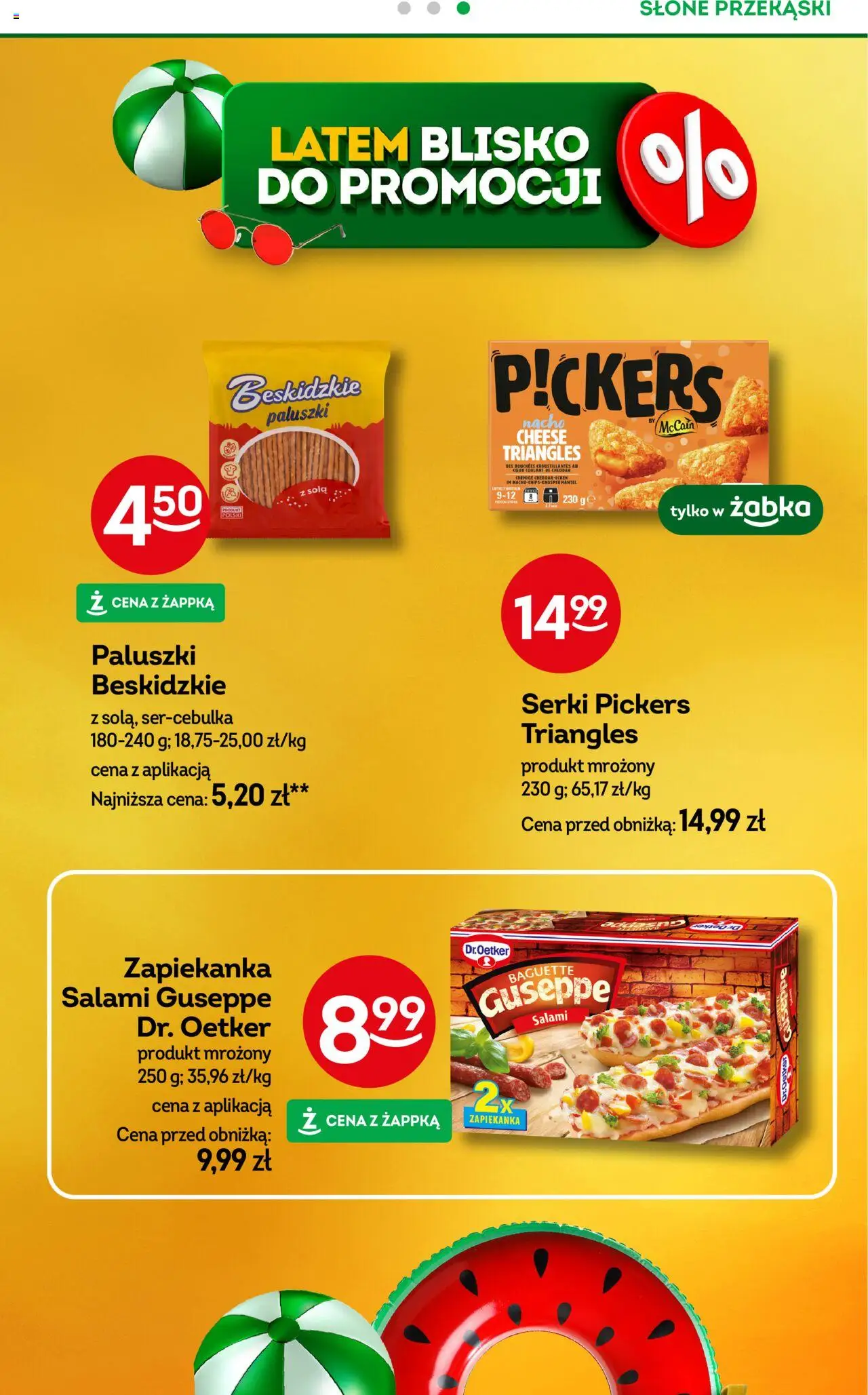 Żabka Gazetka od 13.08.2025 | Strona: 31 | Produkty: Zapiekanka, Paluszki, Salami, Cheddar