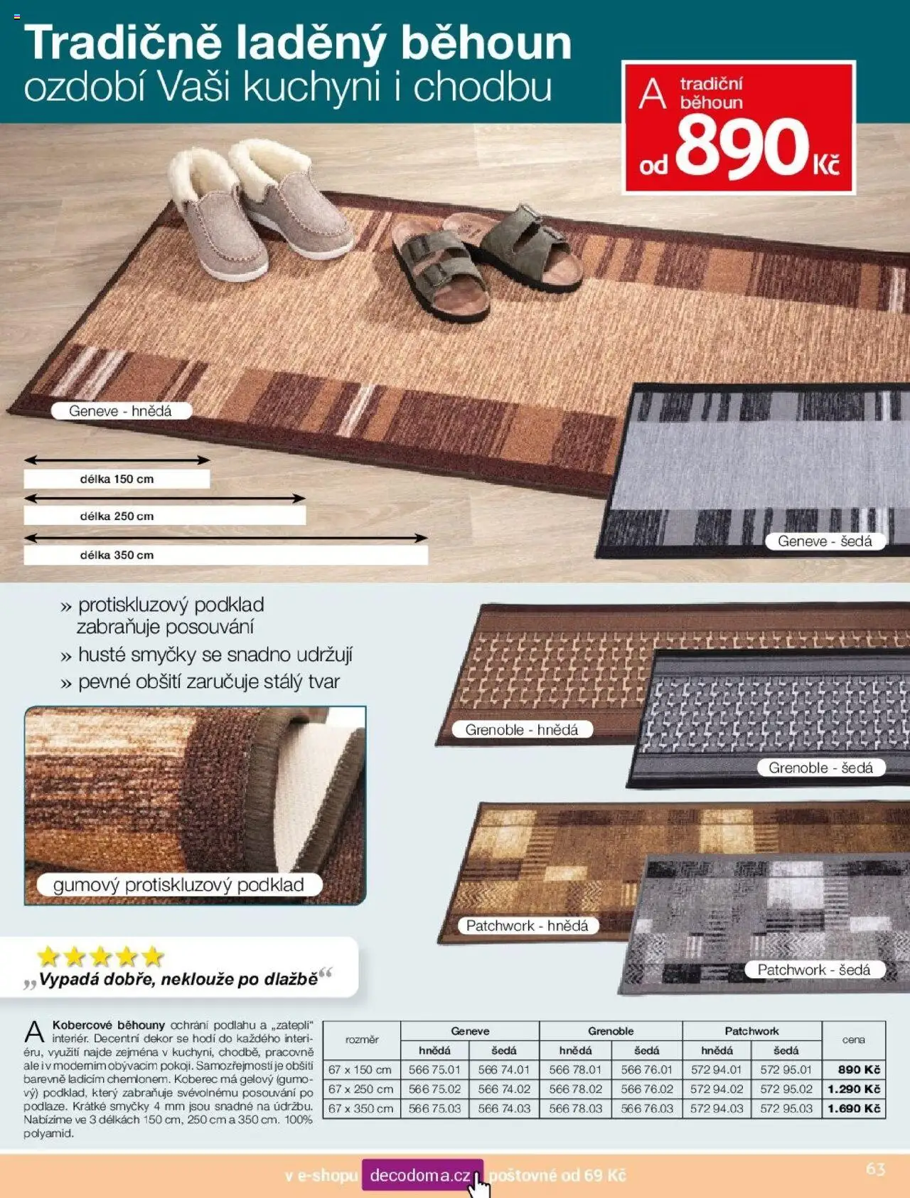 Decodoma katalog Podzim 2025 od 25.08.2025 | Strana: 62 | Produkty: Koberec, Běhoun