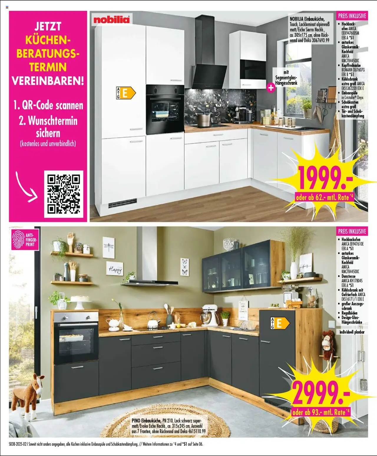 SB Möbel Boss Prospekt Cottbus	 – gültig ab 13.09.2025 | Seite: 2 | Produkte: Ofen, Schrank, Kühlschrank, Hängeschrank