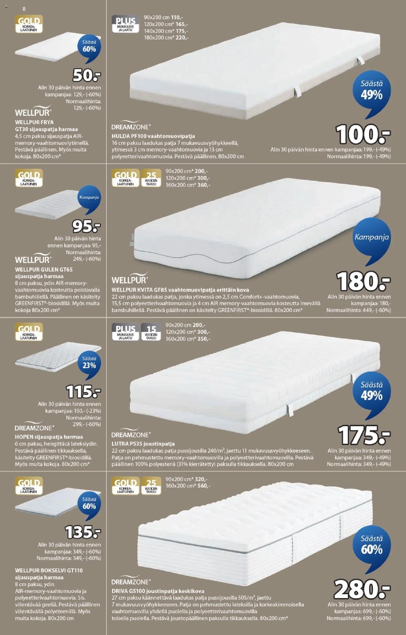 JYSK tarjoukset – voimassa 06.11.2025 alkaen | Sivu: 8