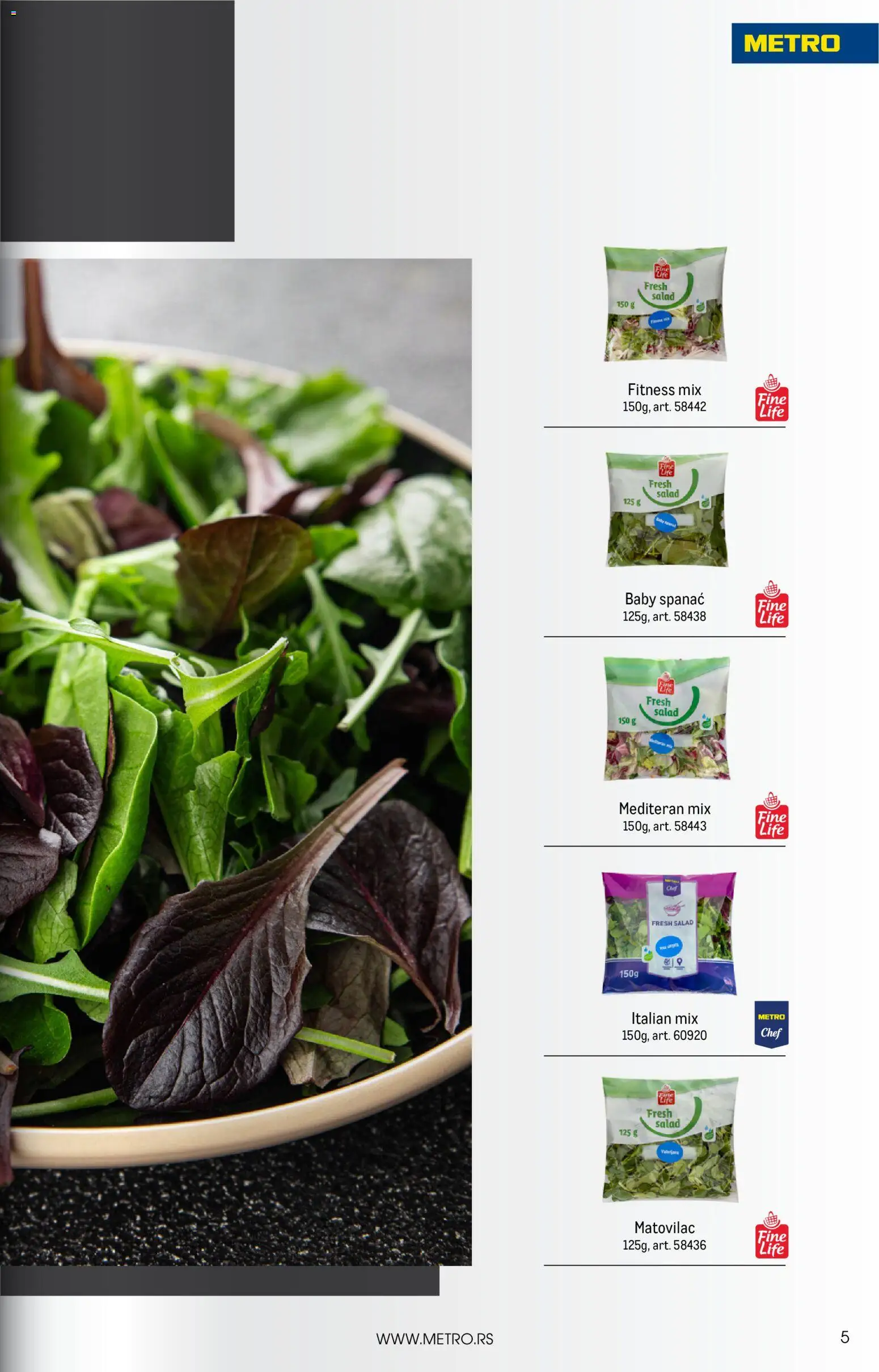 Metro katalog - važi od 01.04.2026 | Strana: 5 | Proizvode: Spanać