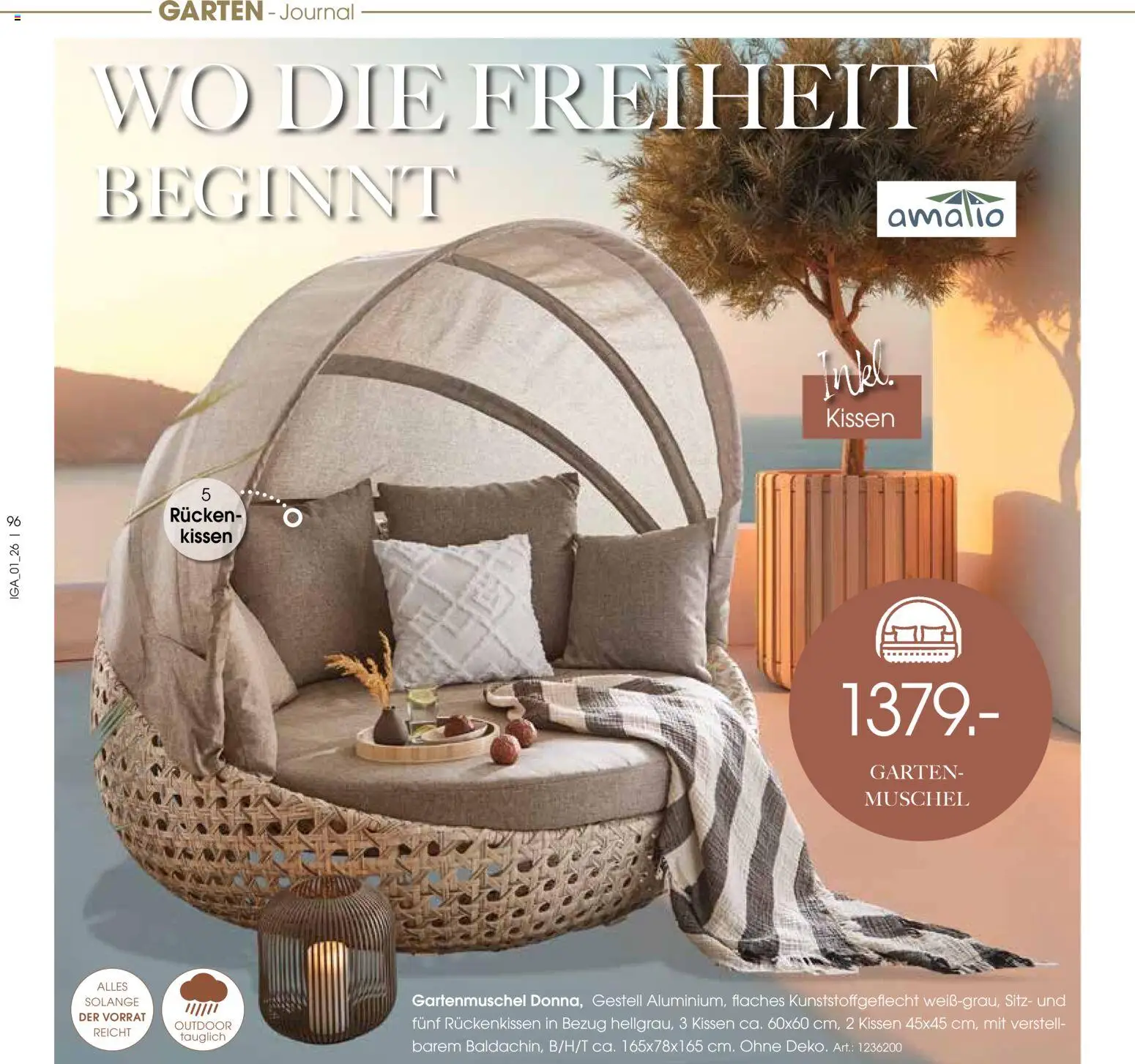 Zurbrüggen Sommer 2026 – gültig ab 19.03.2026 | Seite: 96 | Produkte: Kissen