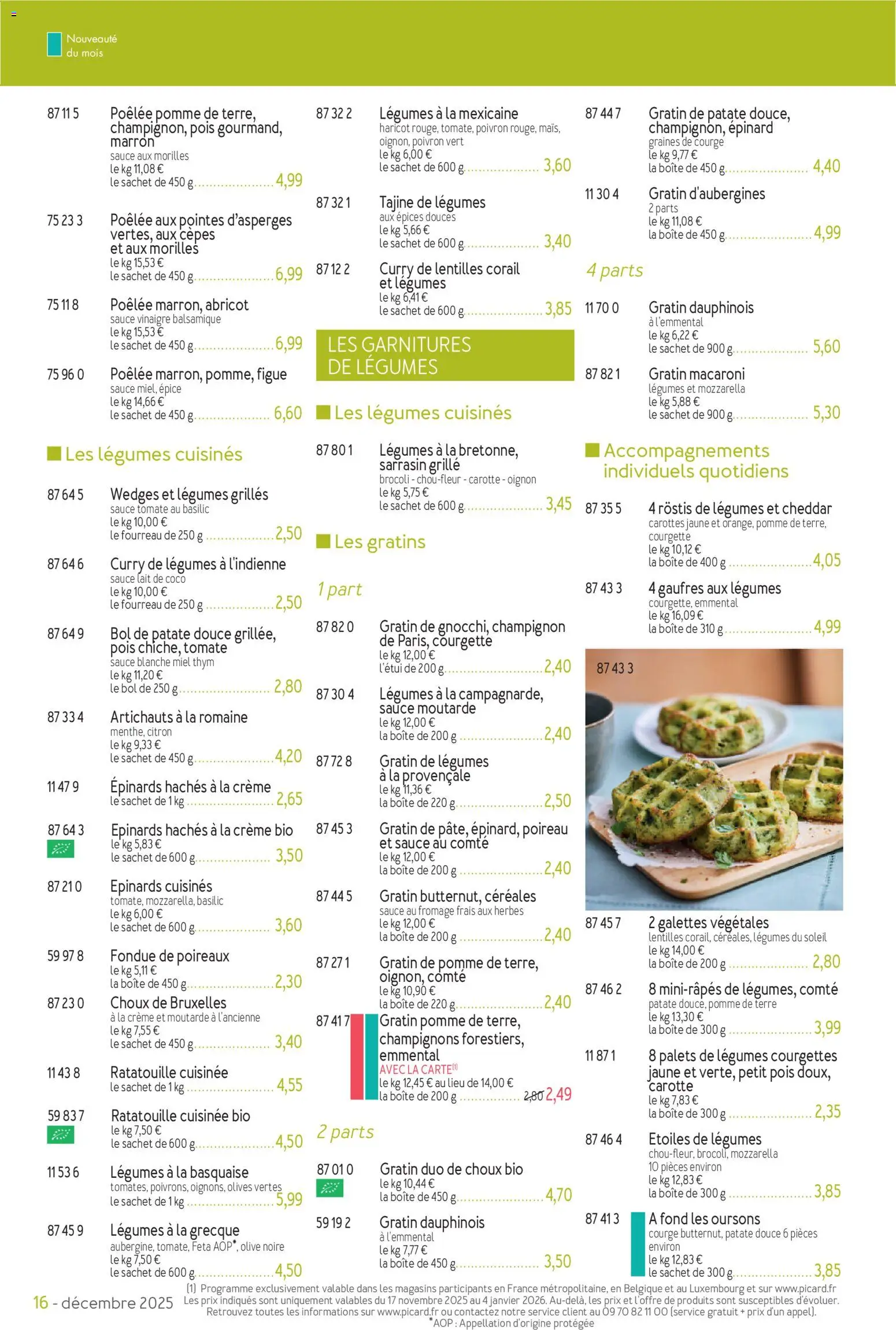 {H1} | Page: 16 | Produits: Citron, Courgette, Emmental, Crème