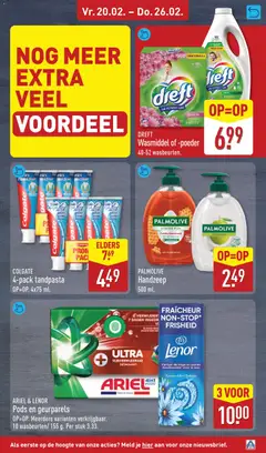 Aldi - Folder week 8 - Voorbeeld van een folder van Aldi, geldig van 16.02.2026 | Pagina: 43 | Producten: Tandpasta, Wasmiddel, Handzeep, Parfum