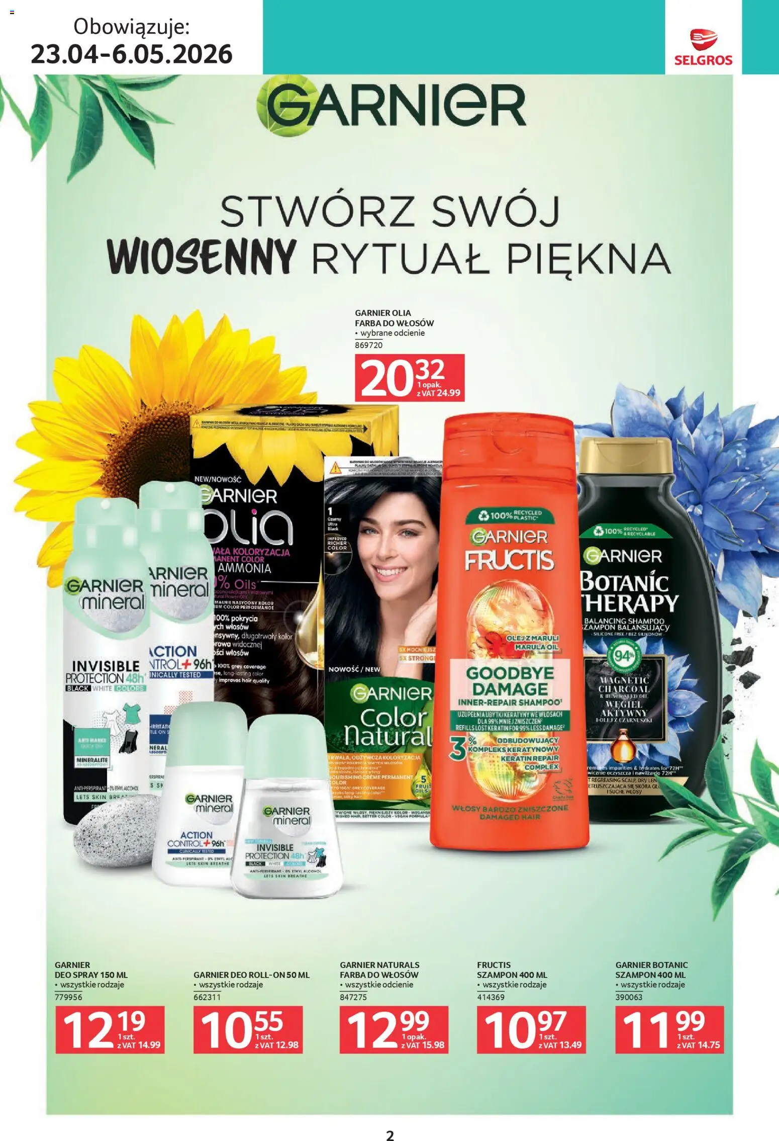Selgros cash&carry gazetka - Uroda od 23.04.2026 | Strona: 2 | Produkty: Farba do włosów, Magnetic, Olej, Szampon