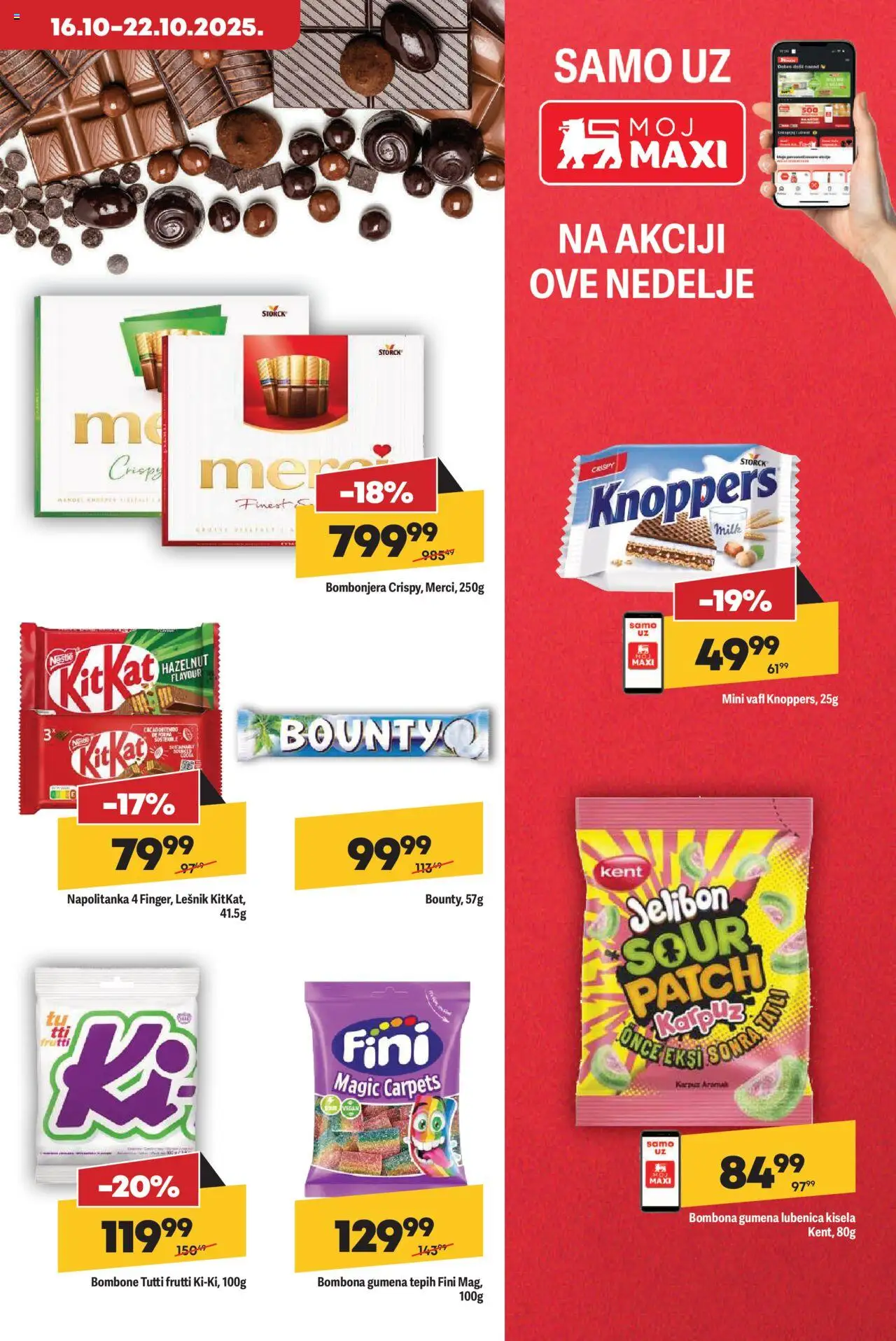 Maxi katalog - važi od 16.10.2025 | Strana: 19 | Proizvode: Bombonjera, Lešnik, Lubenica, Tepih