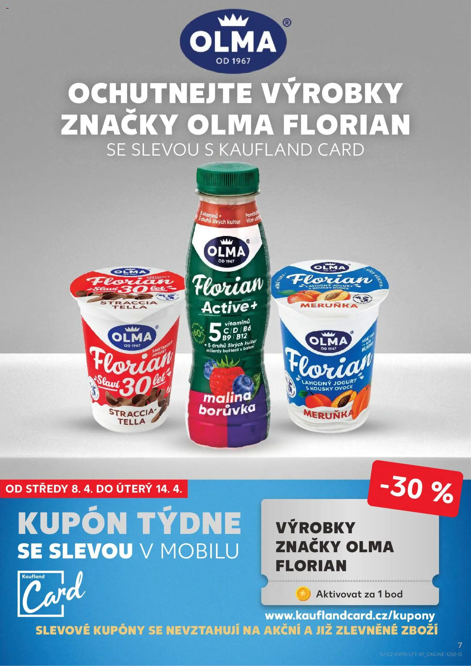 Kaufland leták - Praha 8 od 08.04.2026 | Strana: 7 | Produkty: Ovoce, Smetanový jogurt, Jogurt