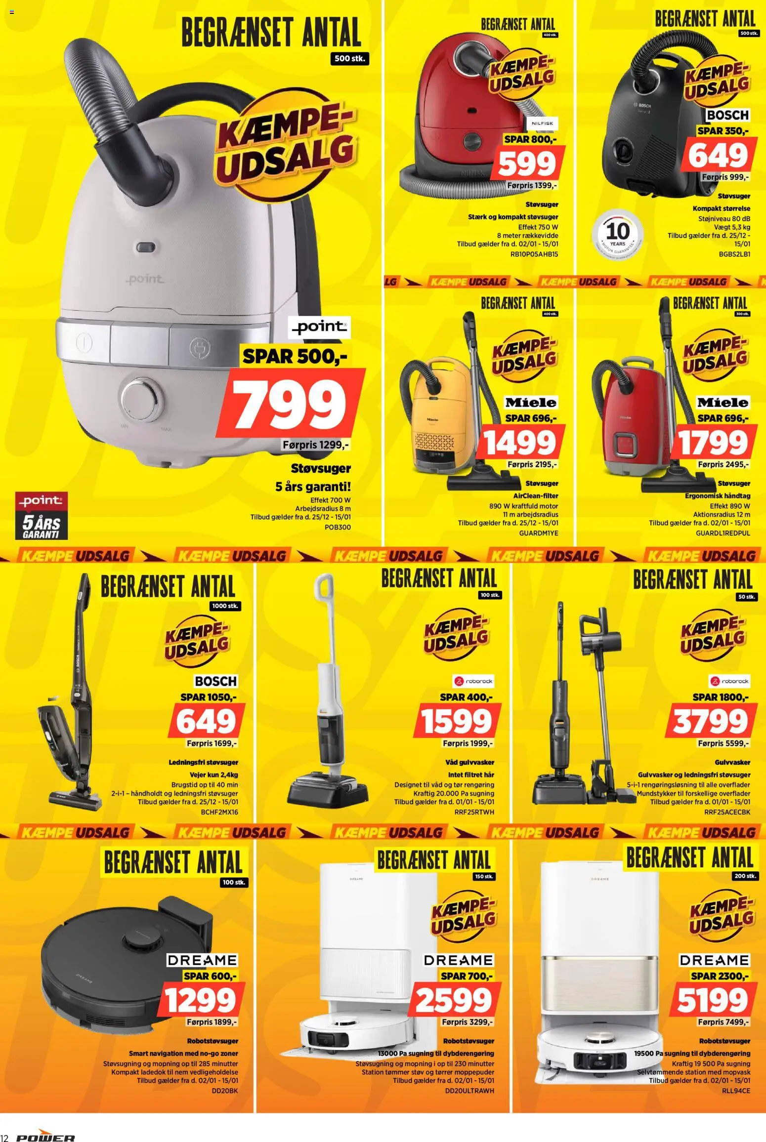 Power tilbudsavis – gyldig fra 09.01.2026 | Side: 12 | Produkter: Robotstøvsuger, Støvsuger, Navigation