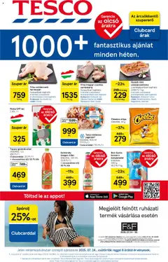 Tesco Hipermarket - Akciós újság  - amely érvényes a következő dátumtól: 24.07.2025