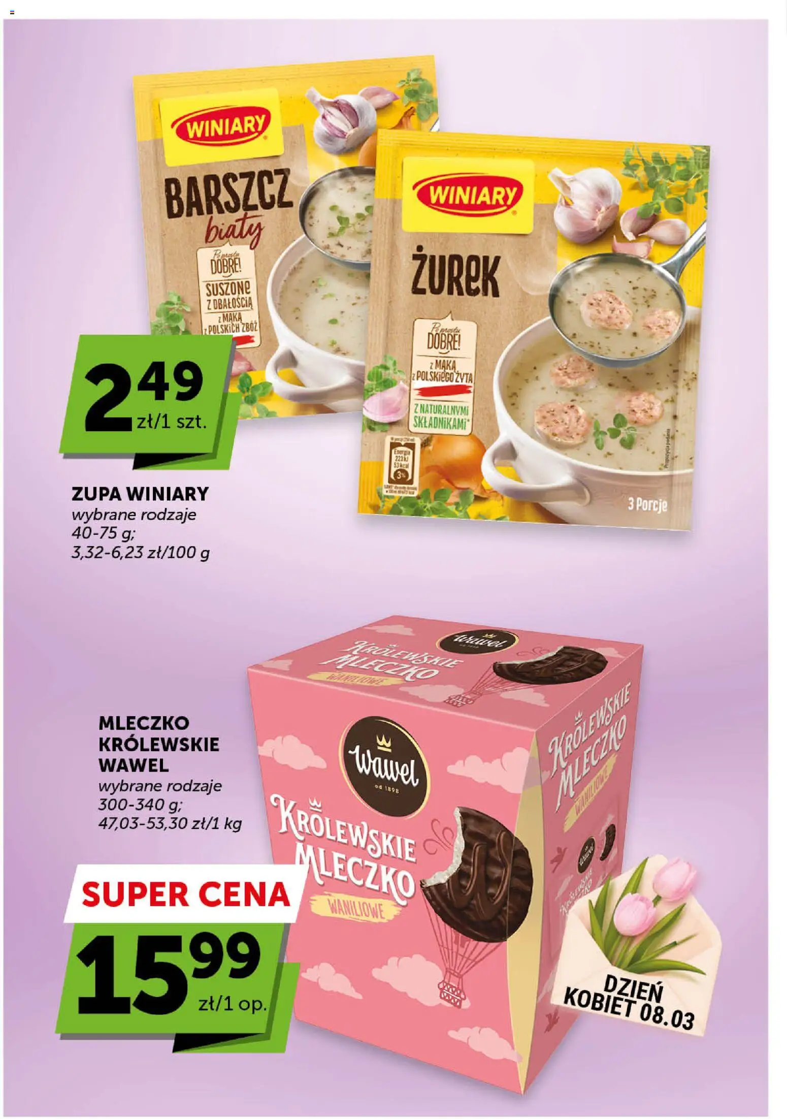 ABC gazetka - Market od 05.03.2026 | Strona: 2 | Produkty: Barszcz, Zurek, Królewskie Mleczko, Zupa