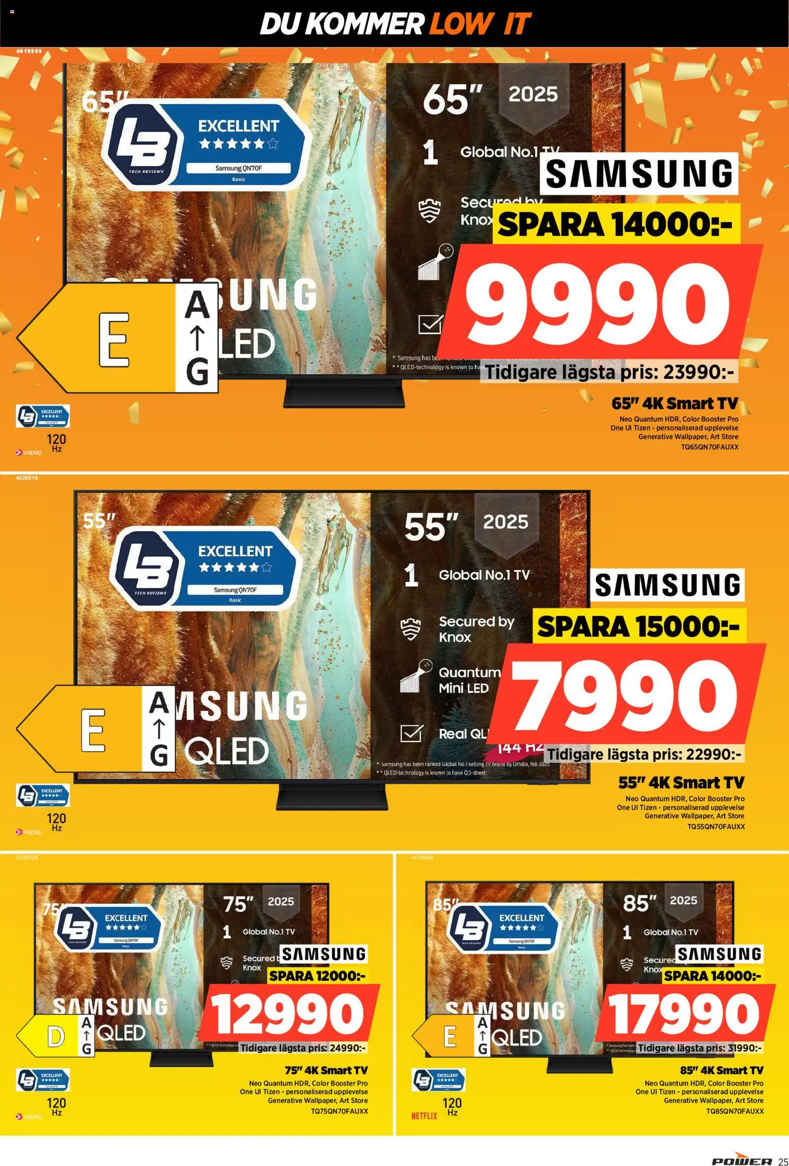 Power reklamblad aktuell från 23.01.2026 | Sida: 25 | Produkter: Smart tv, Tv