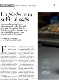 Bonito del norte, anchoa en salazón, piparras, cebolleta y aceituna. El Induráin, Un canto a la cocina vasca sin artificios. │ válido desde el 27.06.2025 | Página: 16
