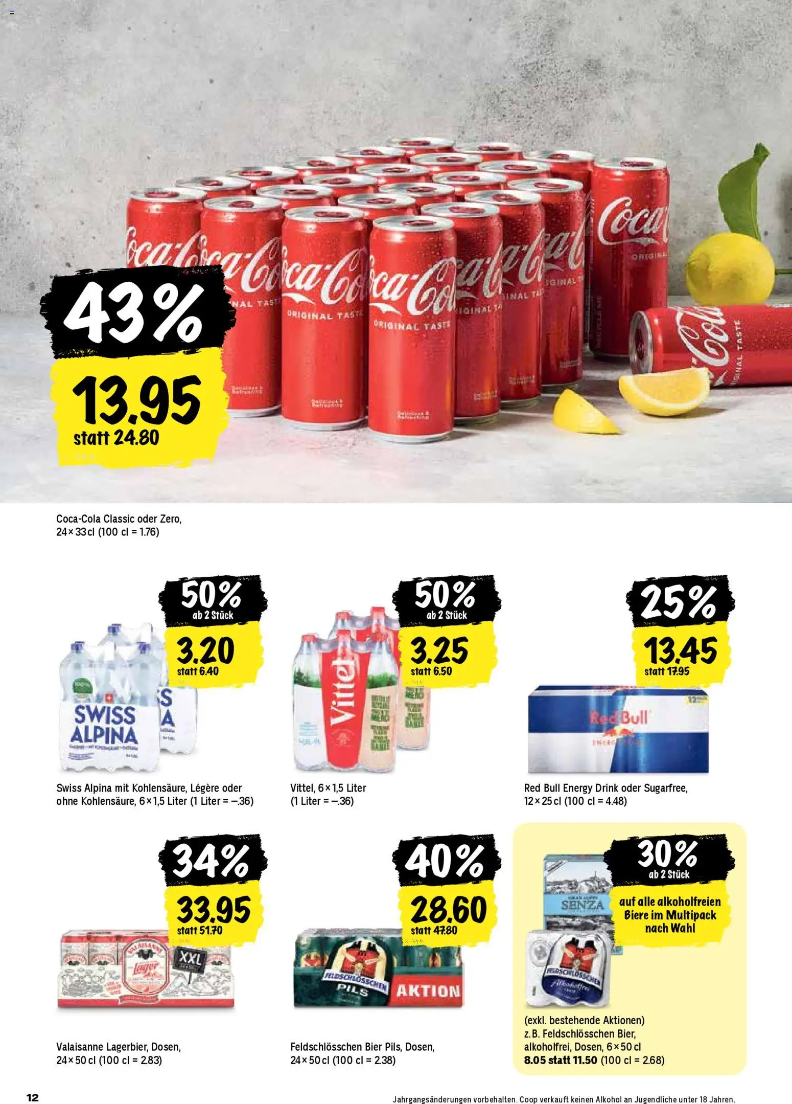 Coop Aktionen – gültig ab 13.11.2025 | Seite: 12 | Produkte: Red bull, Pils, Bier