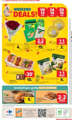 Carrefour market folder semaine 7 - Voorbeeld van een folder van Carrefour market, geldig van 11.02.2026 | Pagina: 24 | Producten: Kip, Boter
