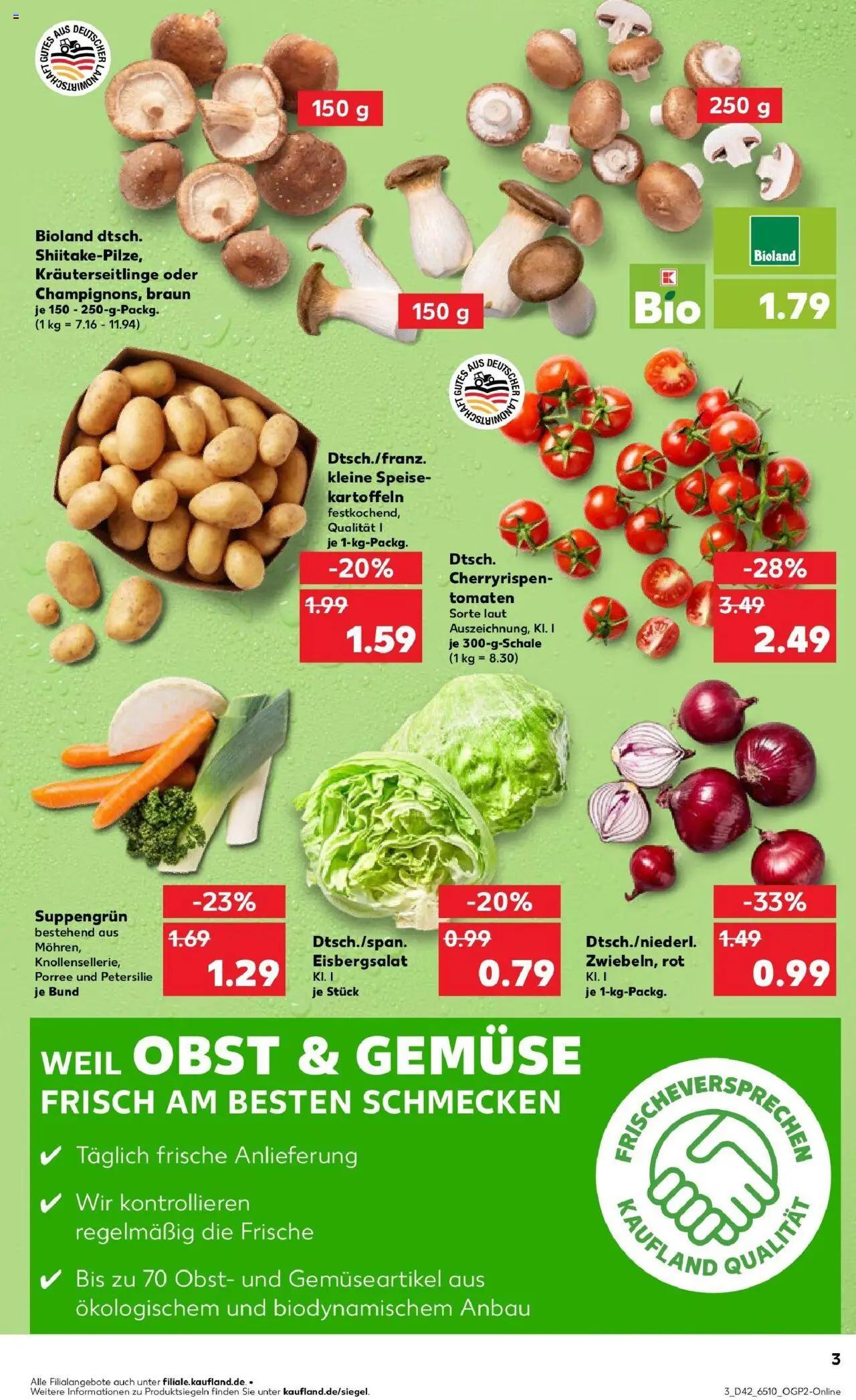 Kaufland prospekt Ratingen	 – gültig ab 15.10.2025 | Seite: 3 | Produkte: Tomaten, Kartoffeln, Gemüse, Petersilie