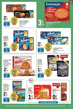 Vista previa E.Leclerc folleto válido desde el 07.01.2026 | Página: 3 | Productos: Μπλοκ, Leche, Galletas, Chocolate con leche