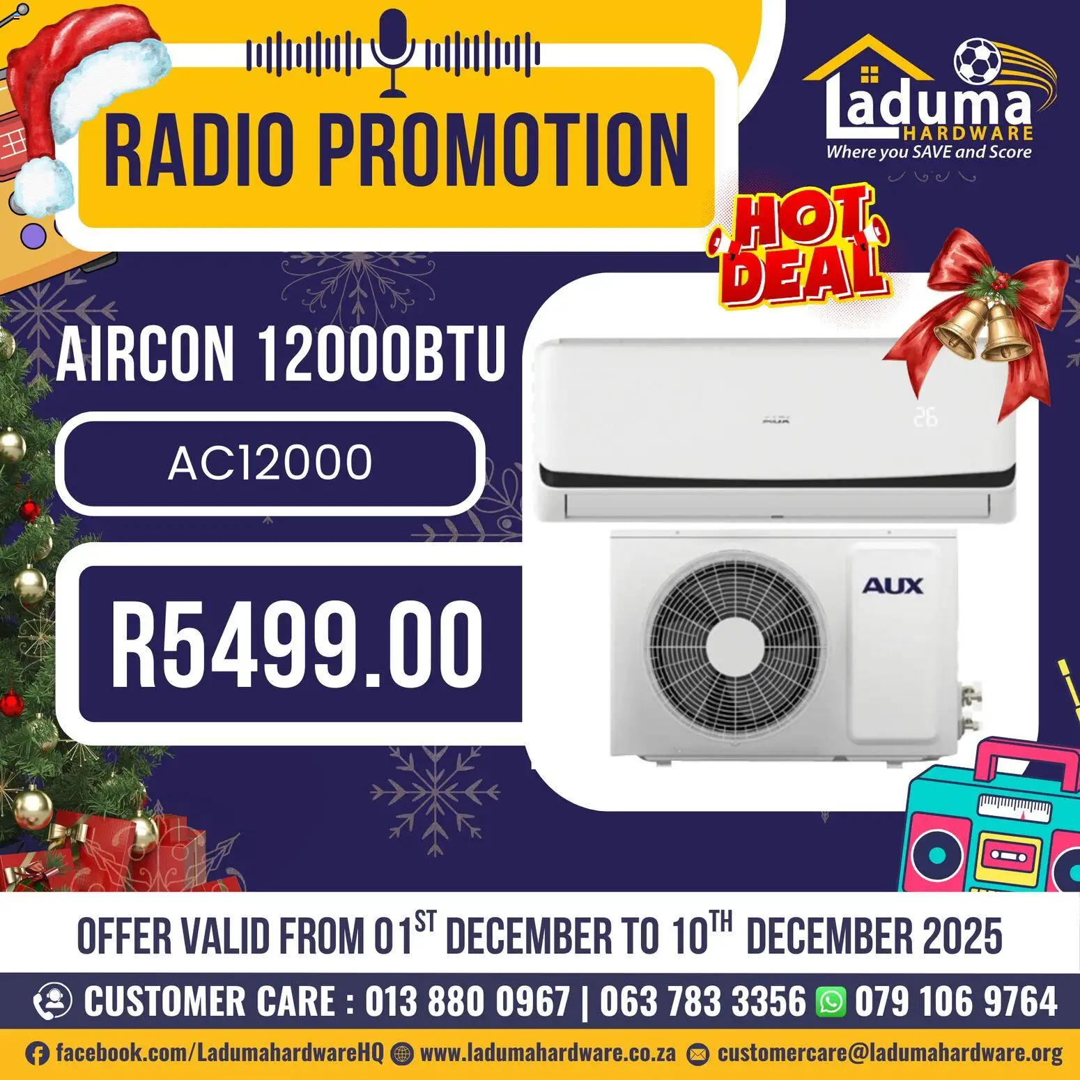 New Laduma Hardware catalogue – valid from 01.12.2025 | Page: 1 | Products: Radio